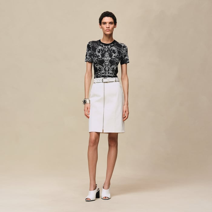 Noir "Ferronnerie Remix" Micro T-shirt