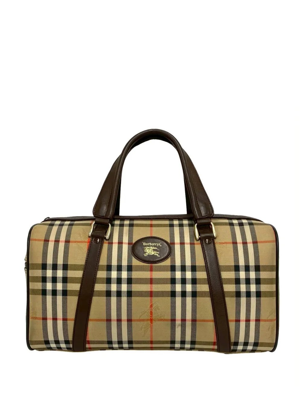 20th Century Haymarket Check Canvas boston bag