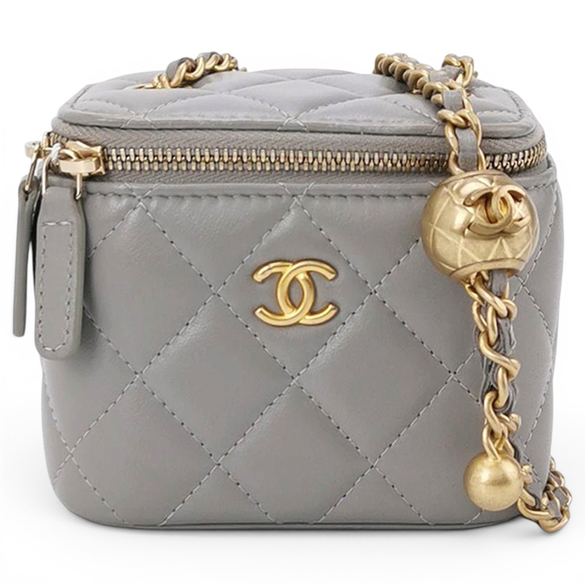 Trendy CC Vanity leather crossbody bag