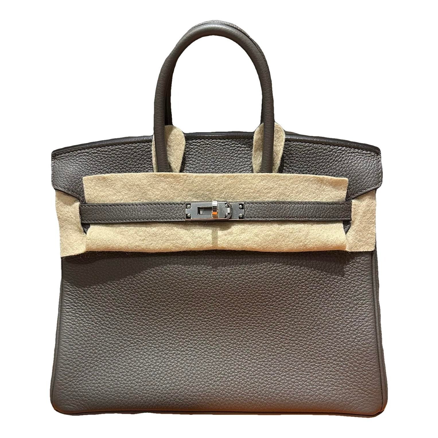 Birkin 25 leather handbag