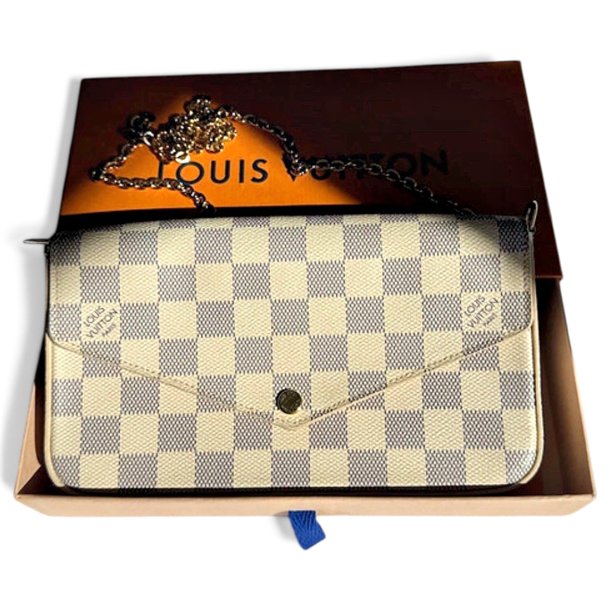 Leather clutch bag