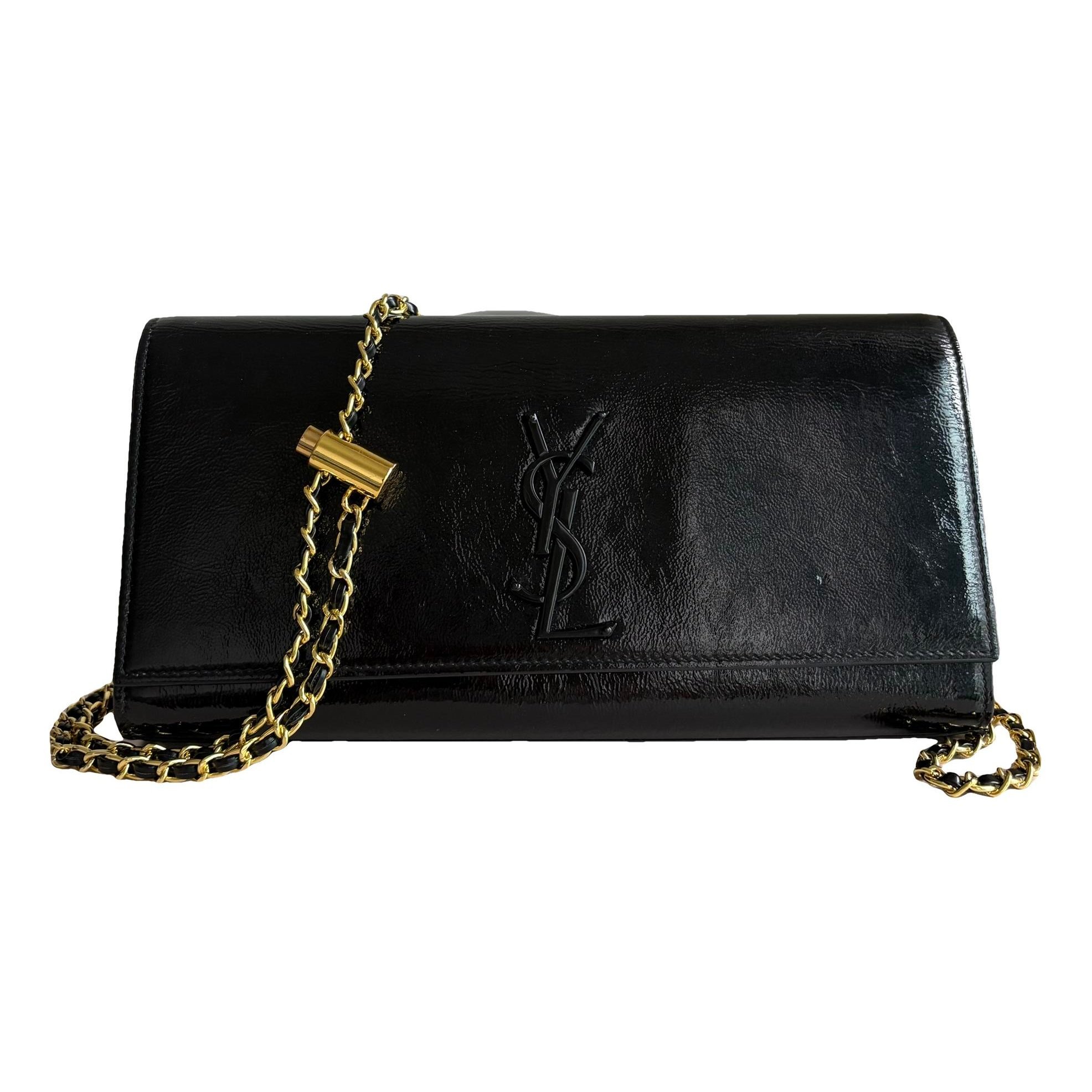 Pompom Kate patent leather bag