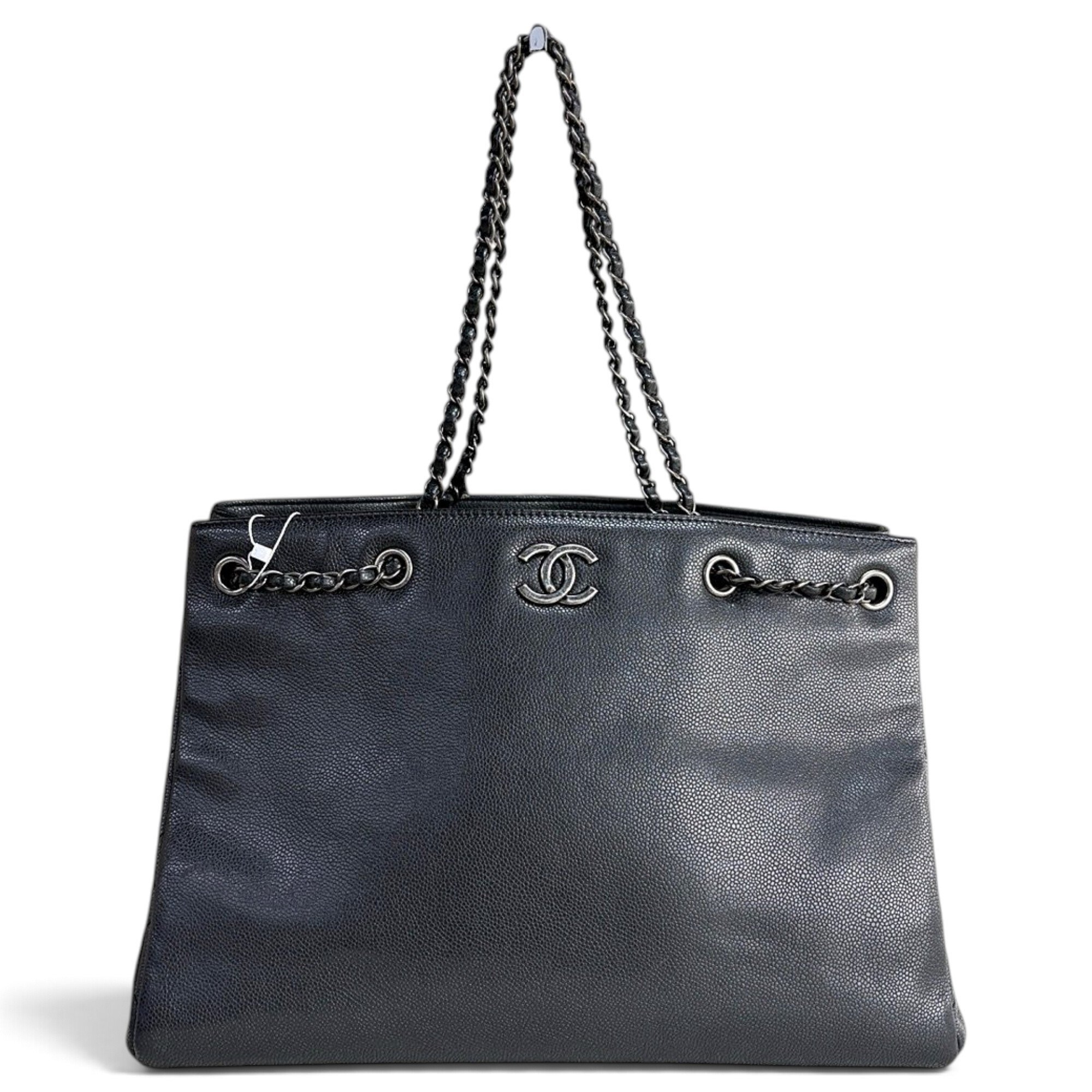 Vintage CC Chain leather tote