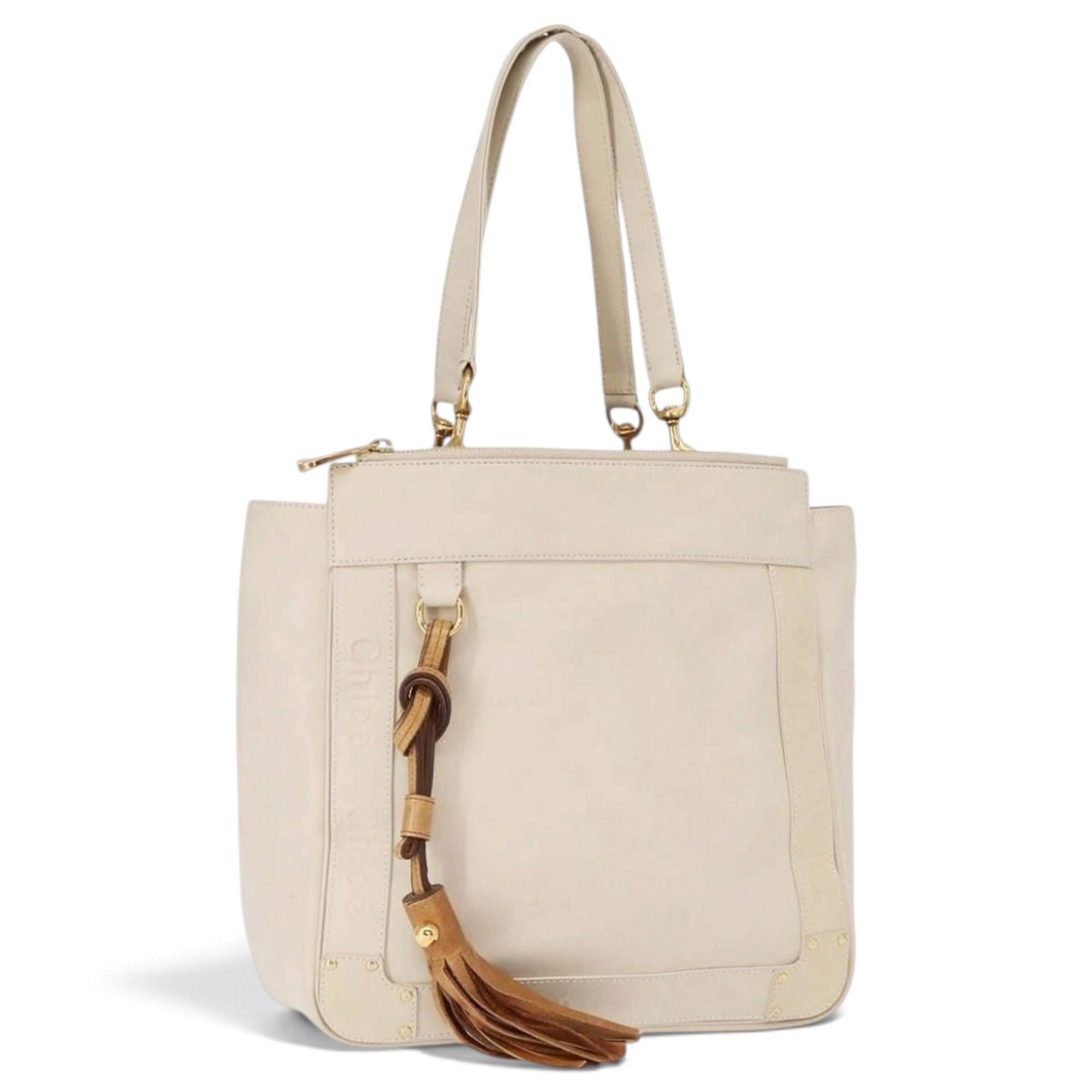 Leather tote