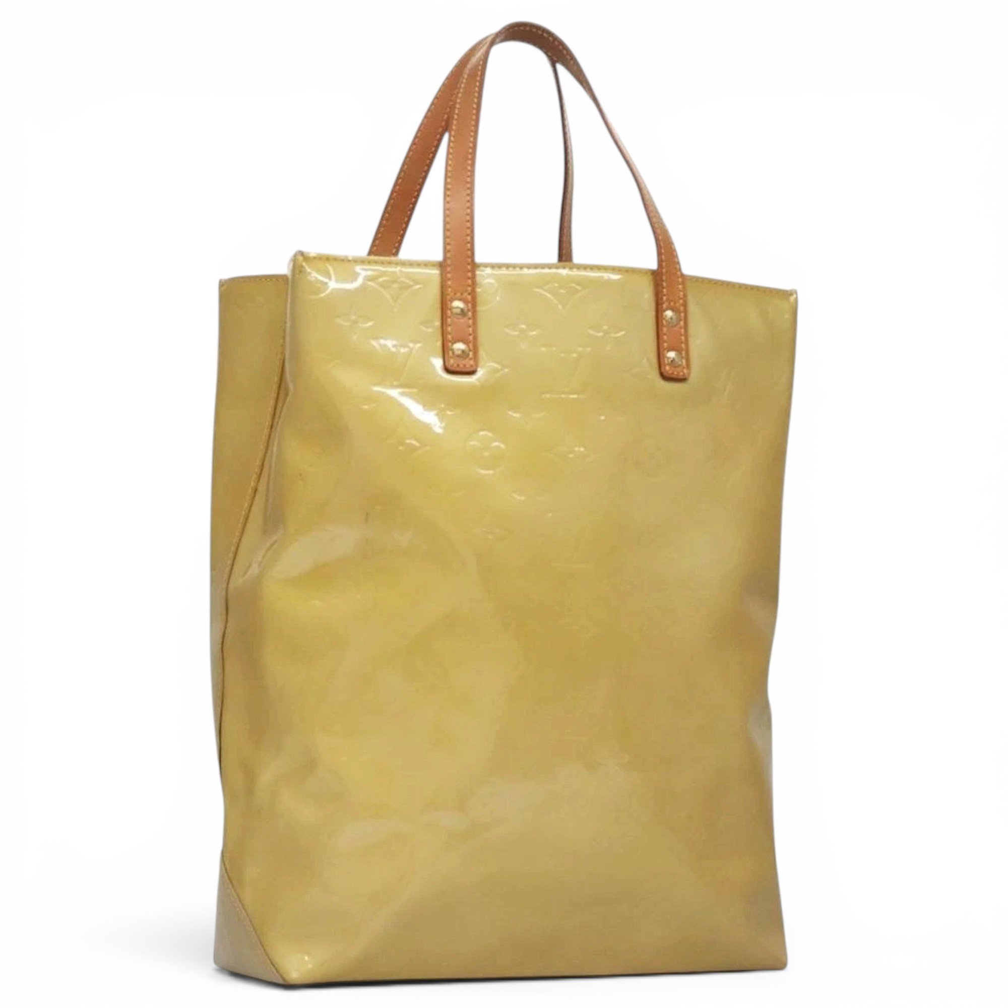 Patent leather handbag
