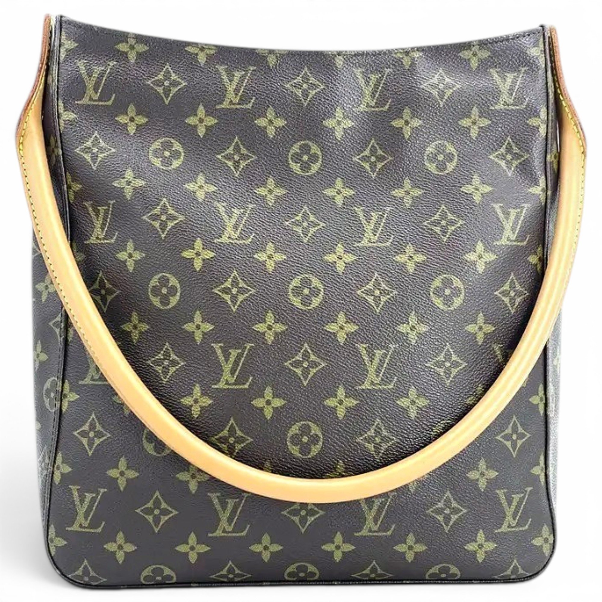 Looping vinyl handbag