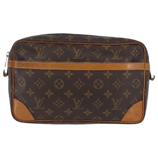 Leather clutch bag