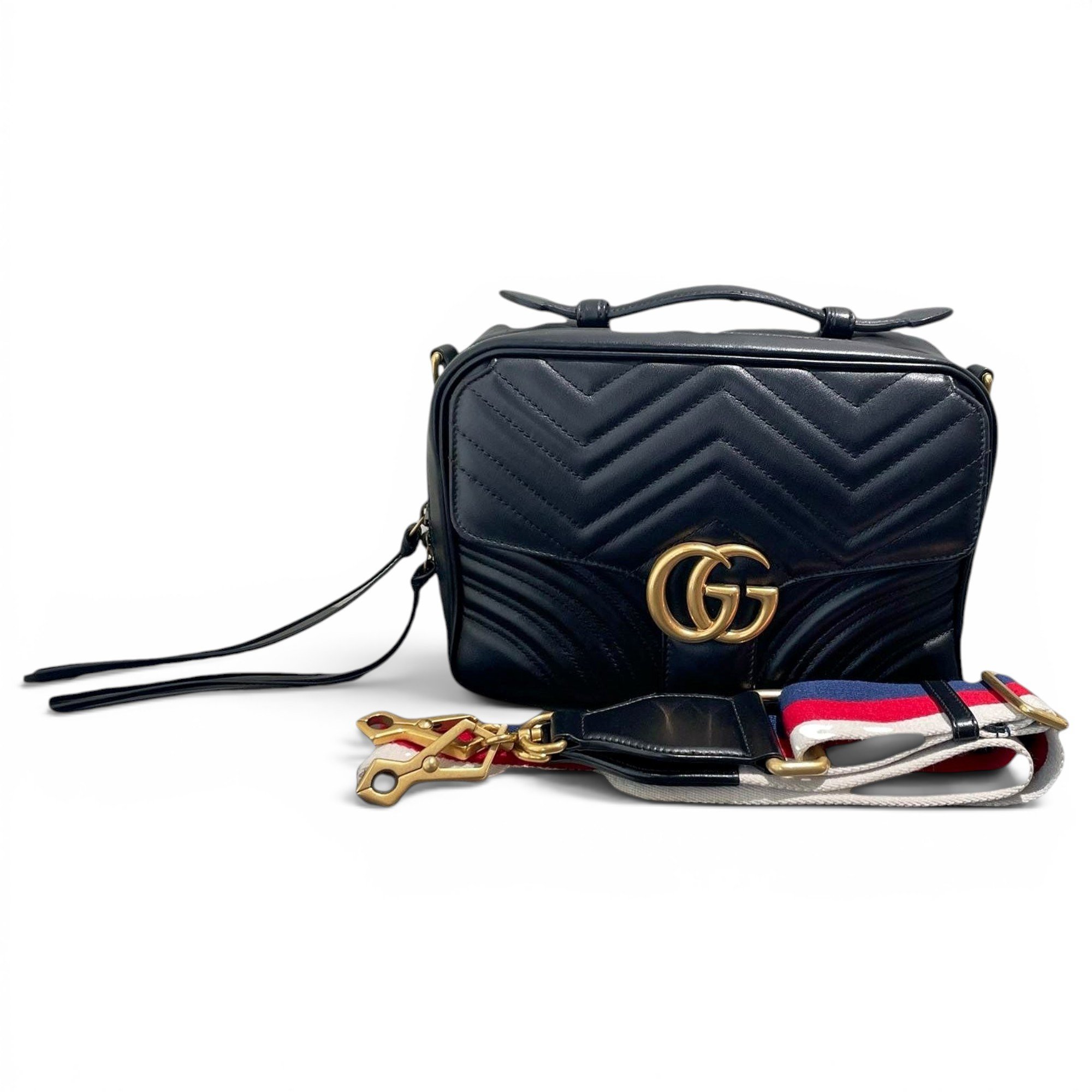 GG Marmont Flap leather handbag