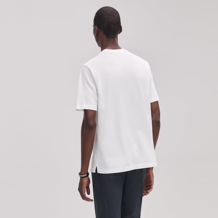 Blanc "H" Embroidered T-shirt