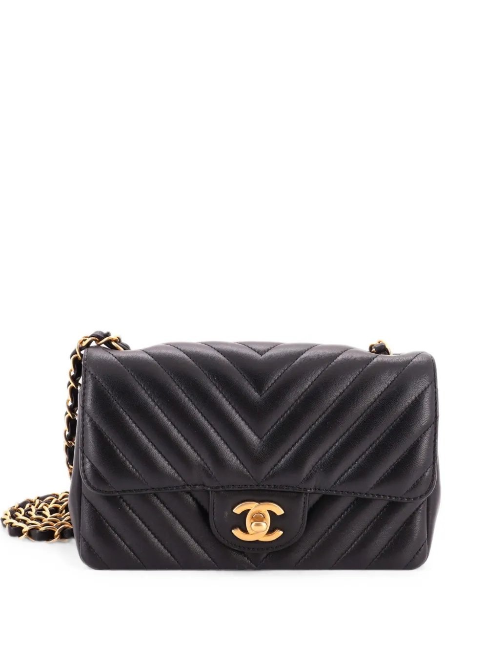 Classic Single Flap Bag Chevron Lambskin Mini shoulder bag
