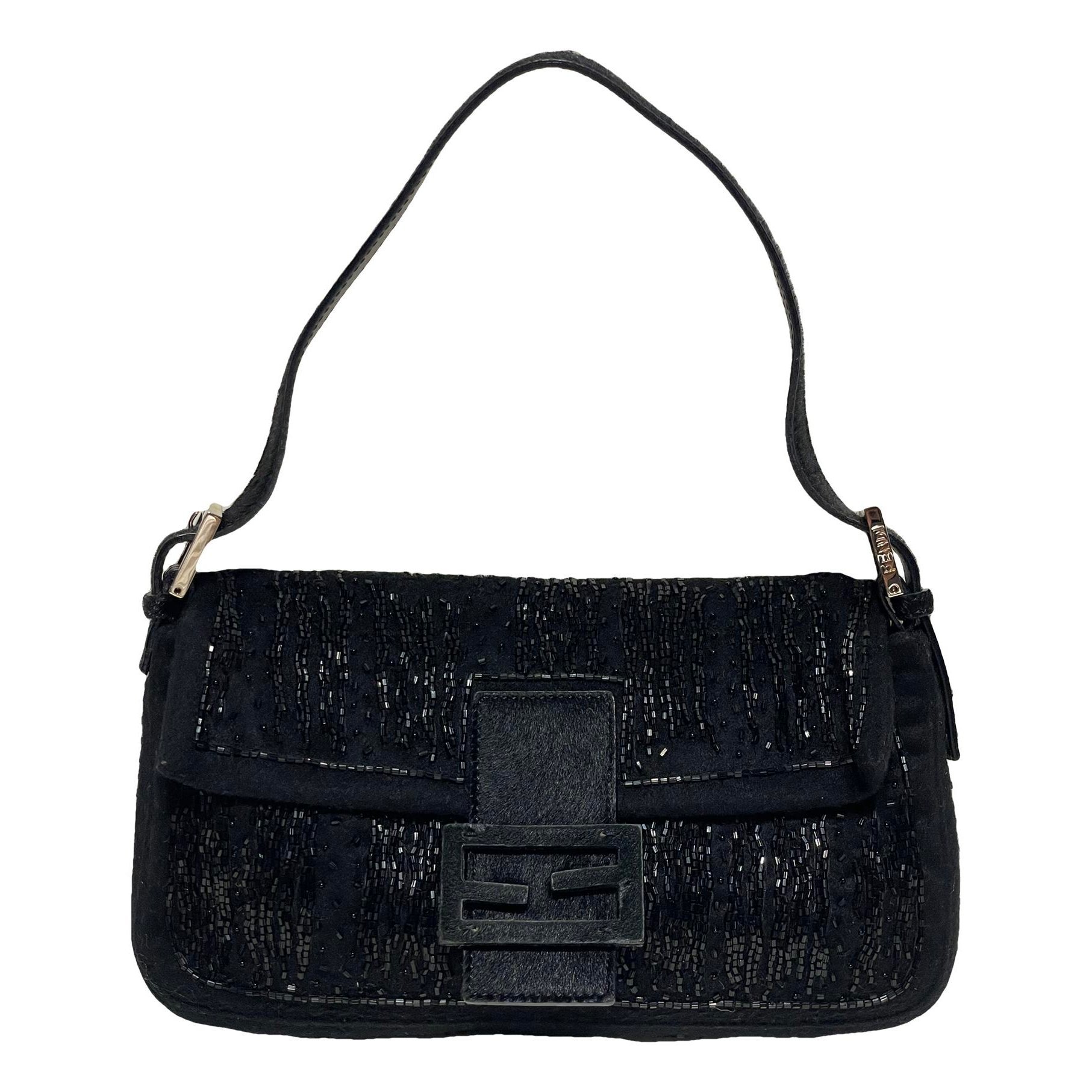 Baguette glitter handbag