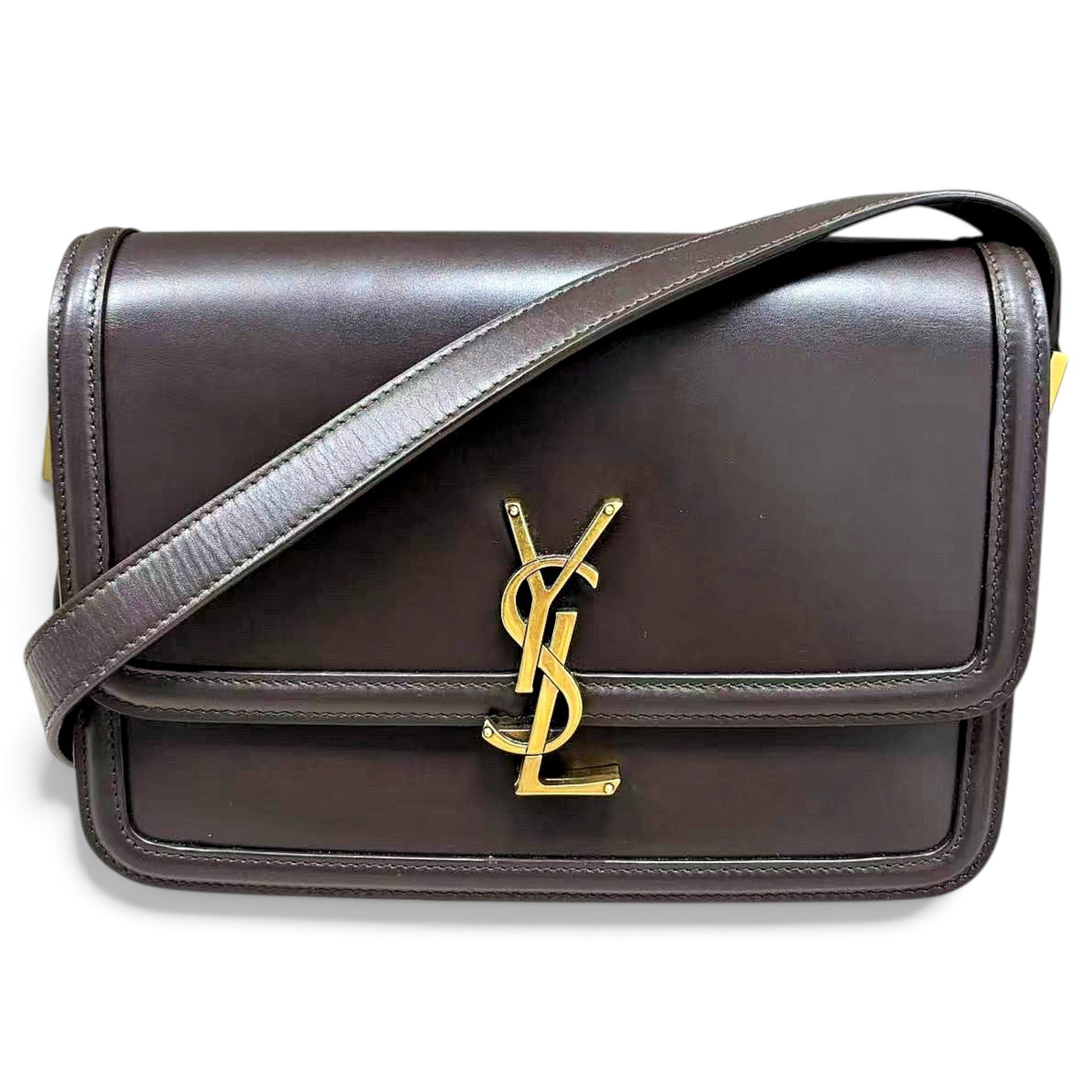 Solférino leather handbag