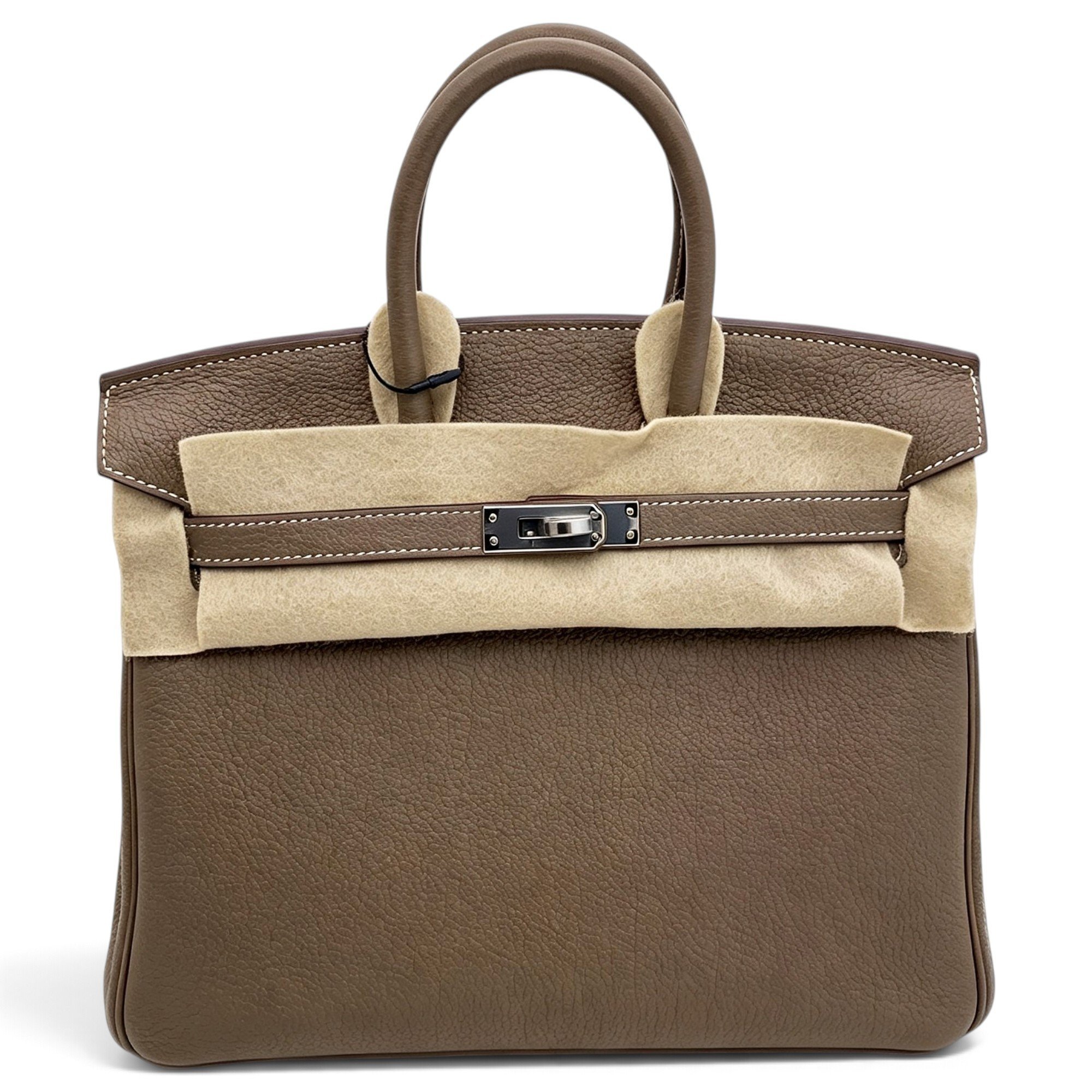 Birkin 25 leather handbag