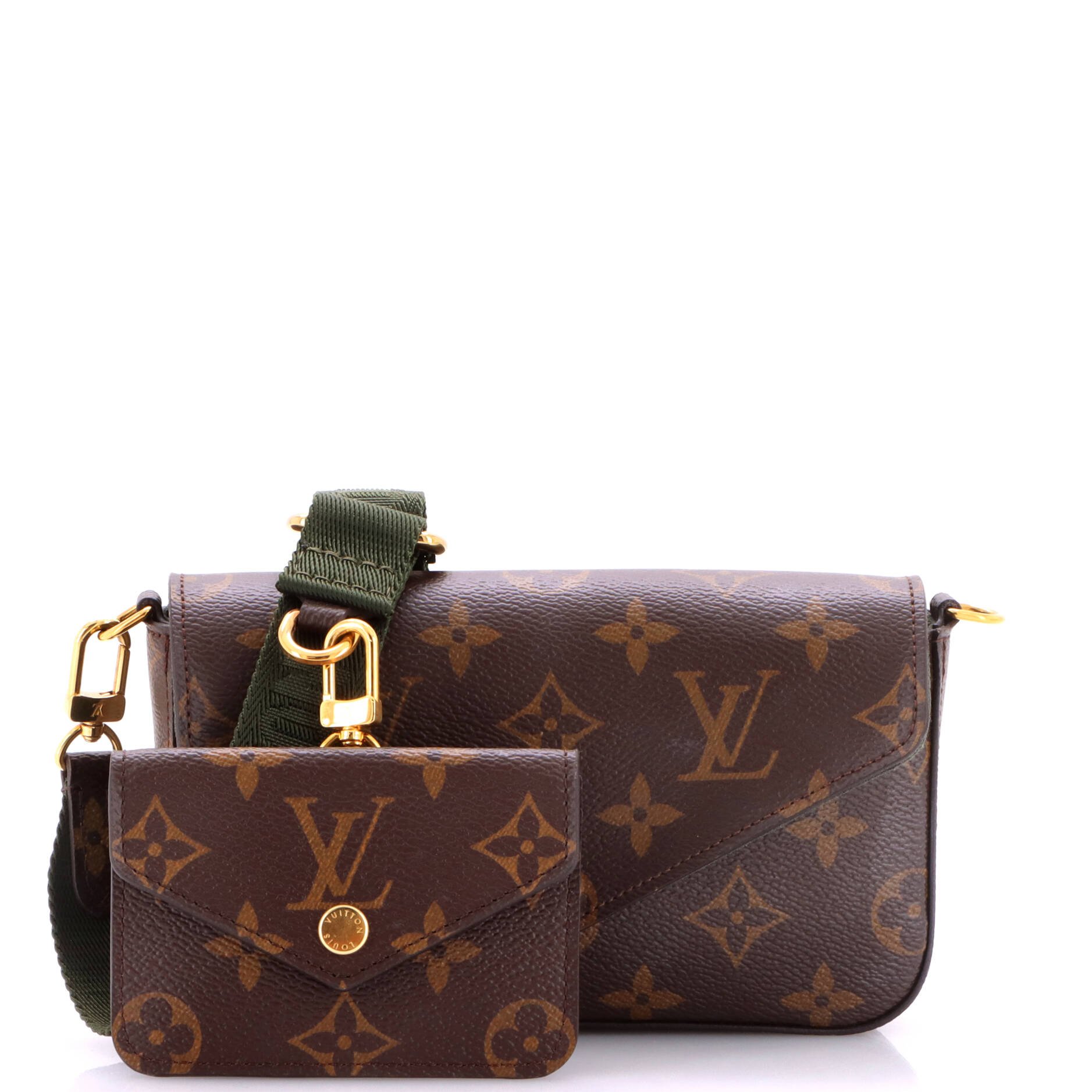 Louis Vuitton Felicie Strap &amp; Go Handbag Monogram Canvas