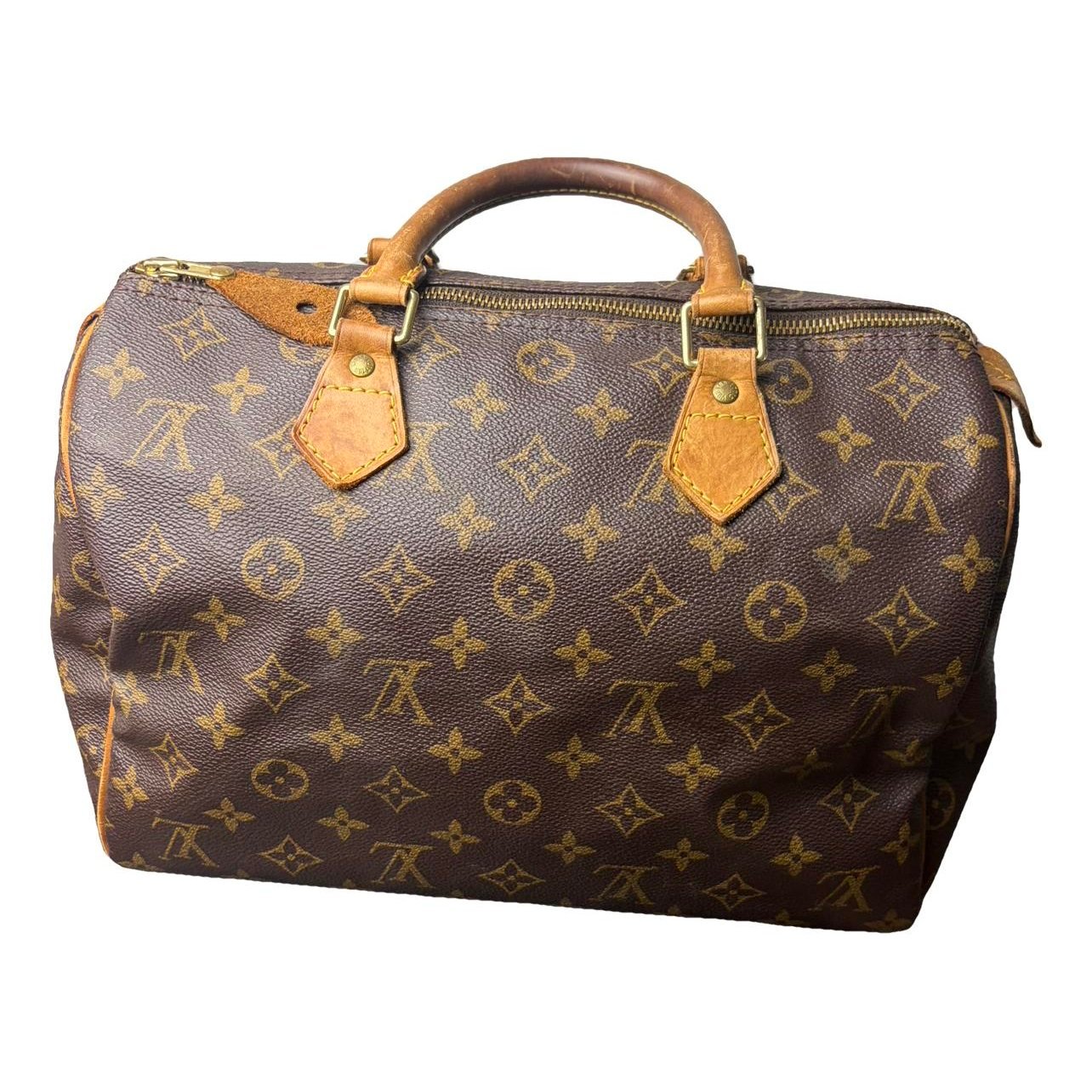 Speedy leather handbag