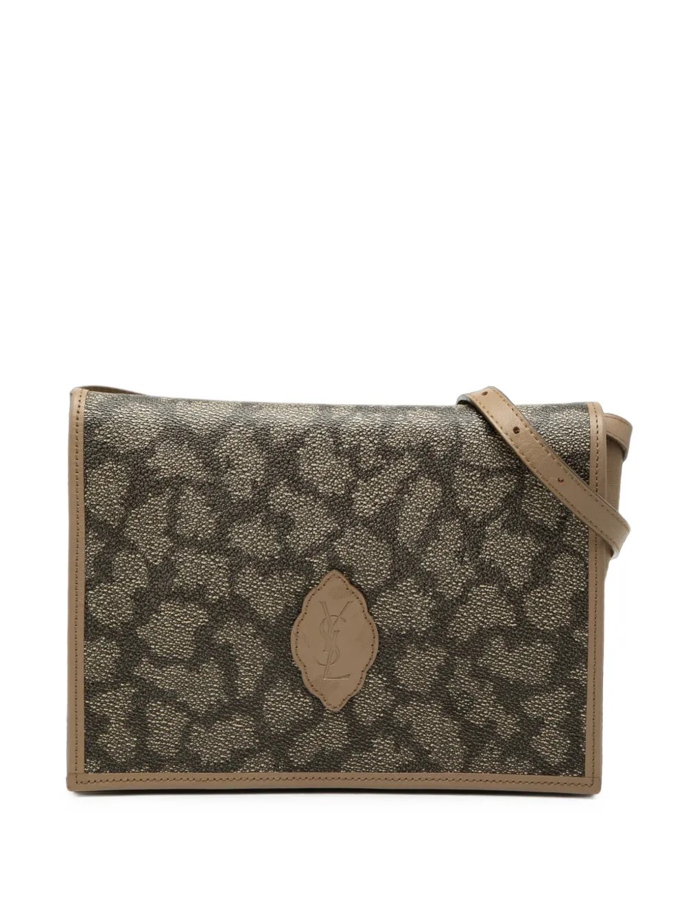 20th Century Coated Canvas Giraffe Print shoulder bag