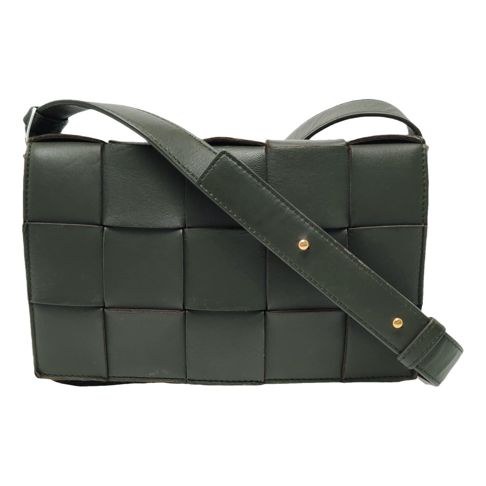 Cassette leather crossbody bag