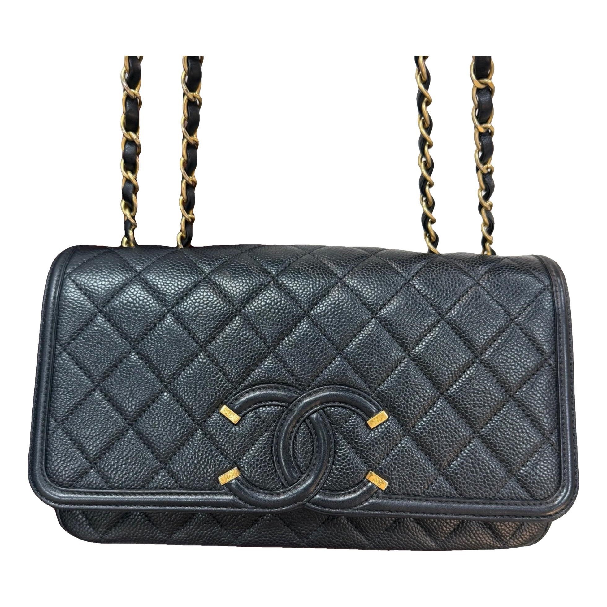 Vanity leather handbag