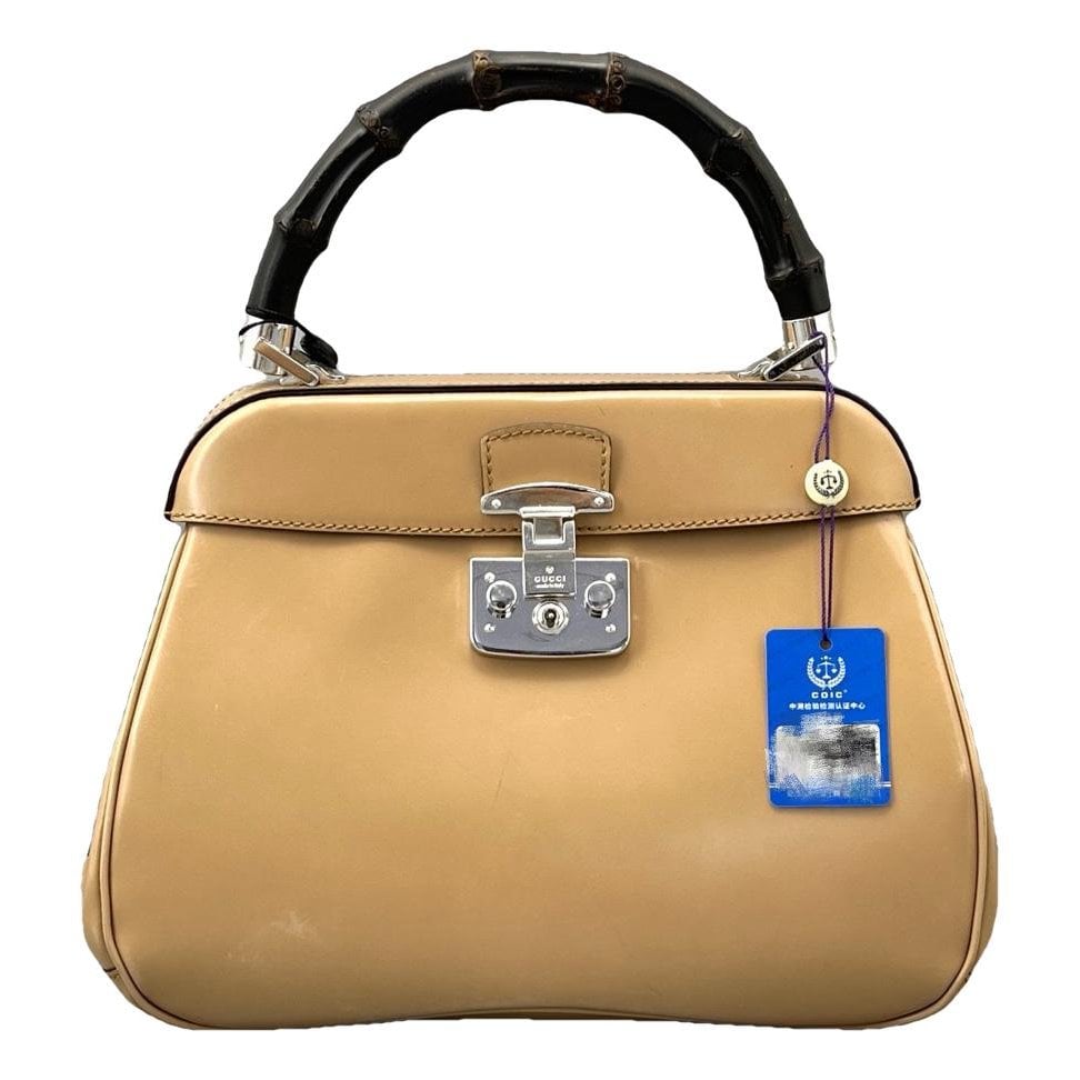 Bamboo leather handbag