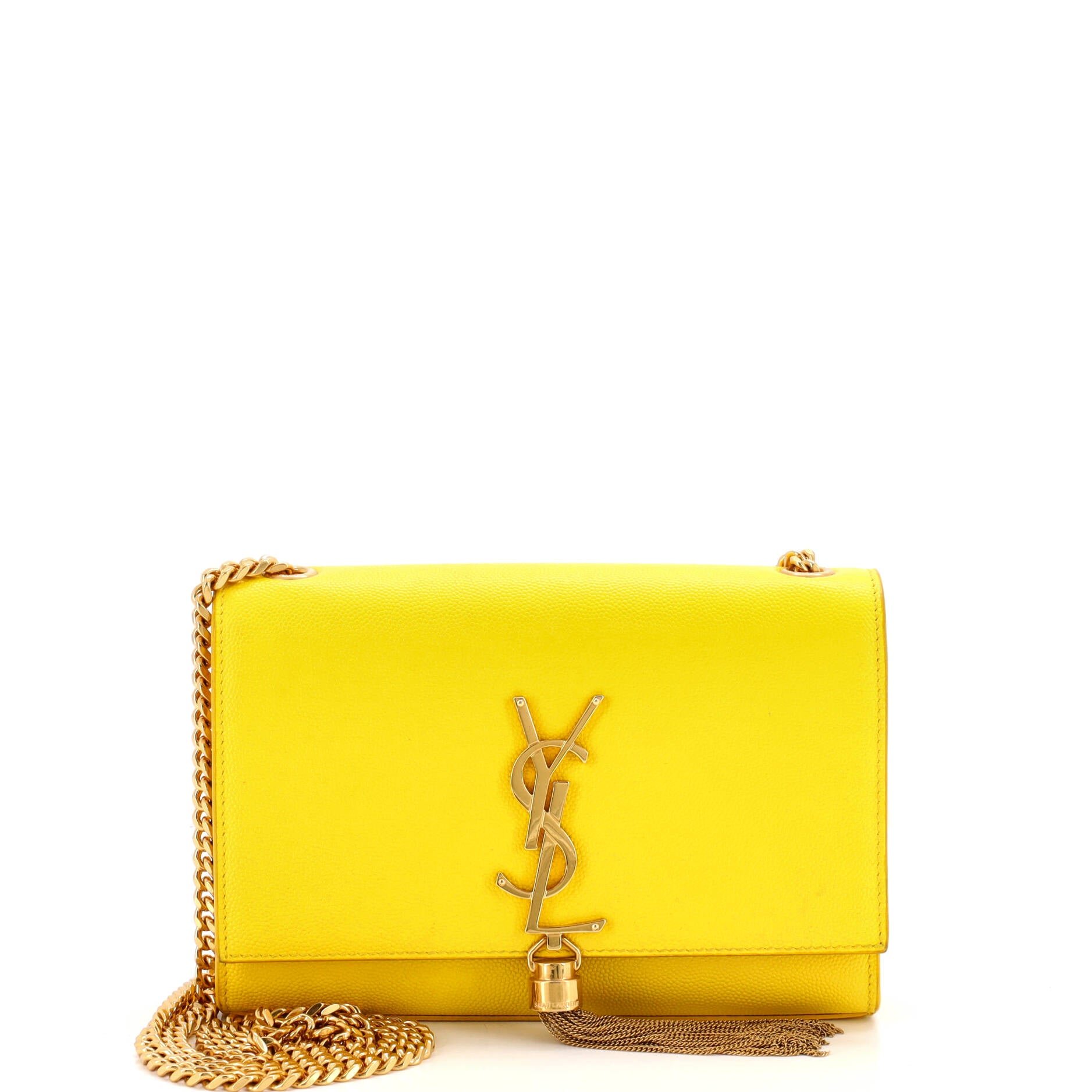 Classic Monogram Tassel Crossbody Bag Leather Small