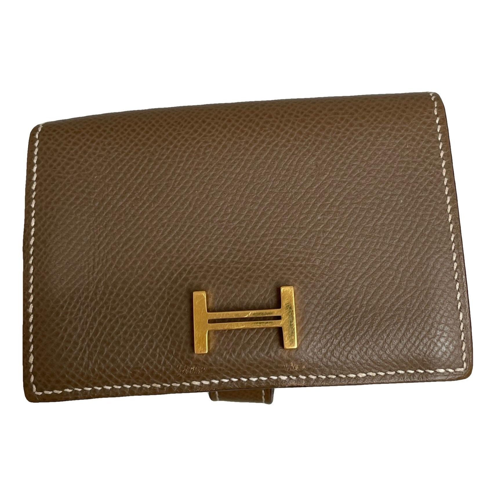Leather clutch bag