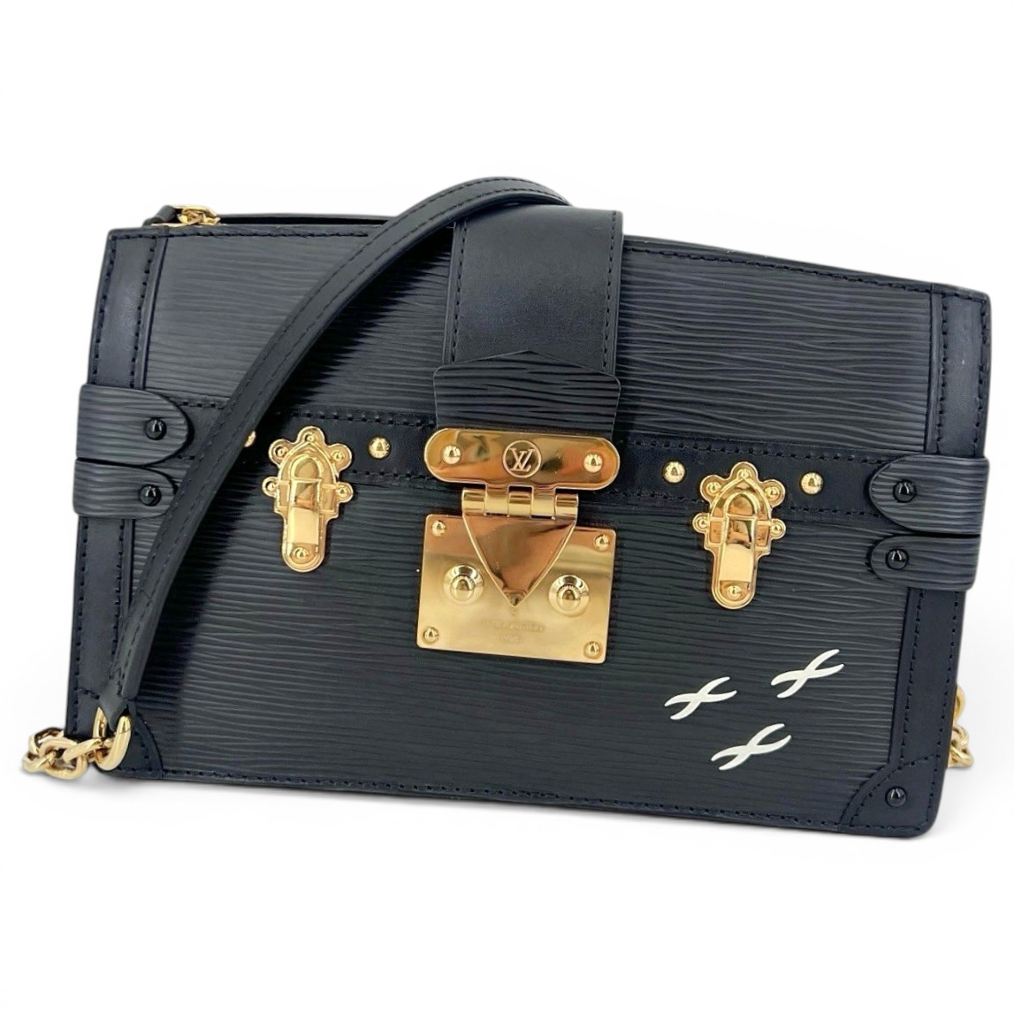 Pochette Trunk leather handbag