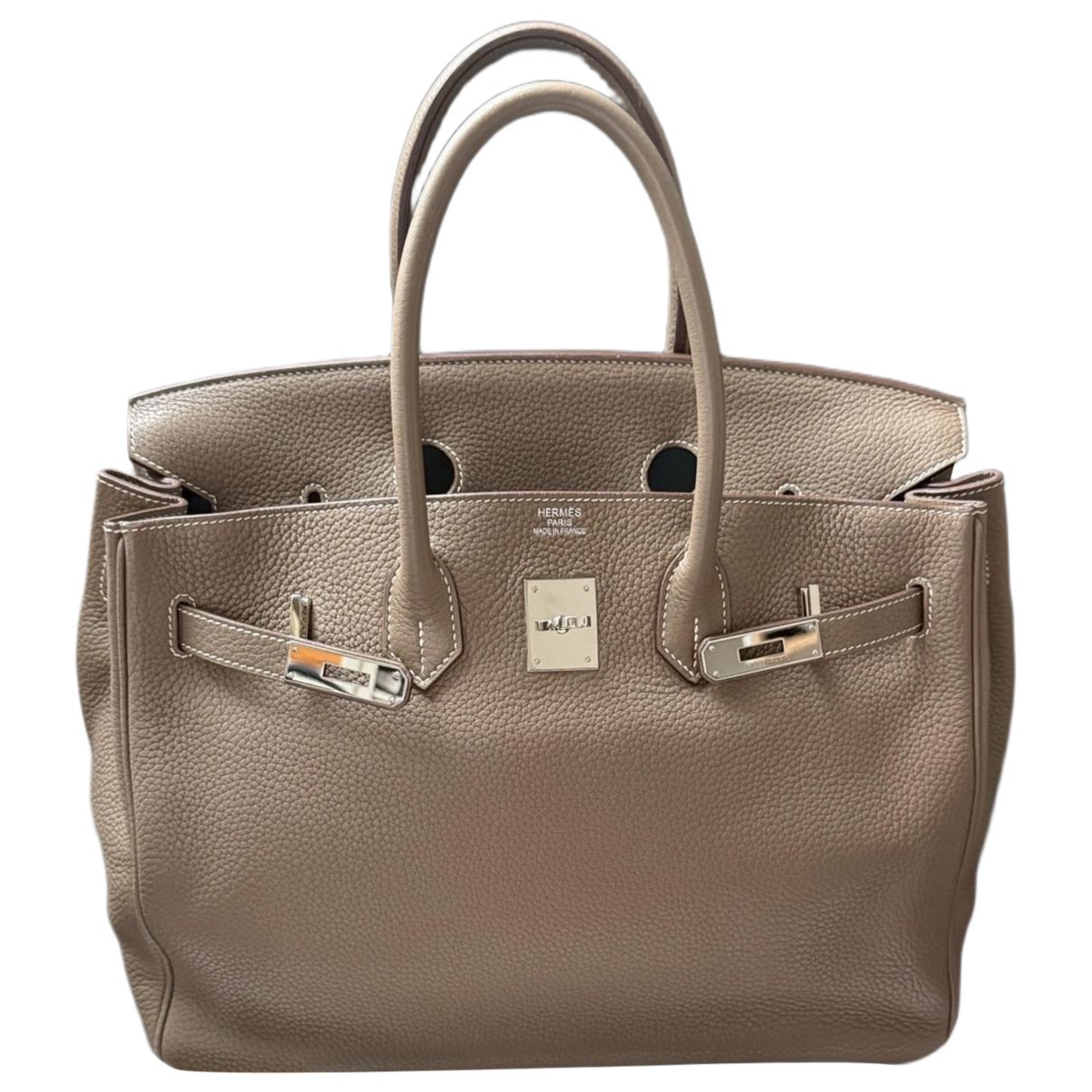 Birkin 35 leather handbag