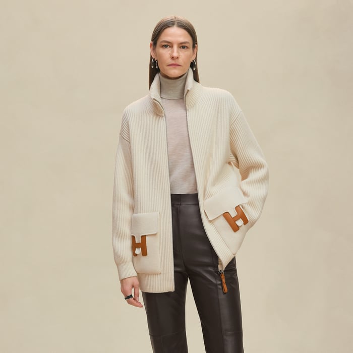Blanc Naturel Wool Knit Jacket