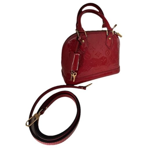 Patent leather handbag