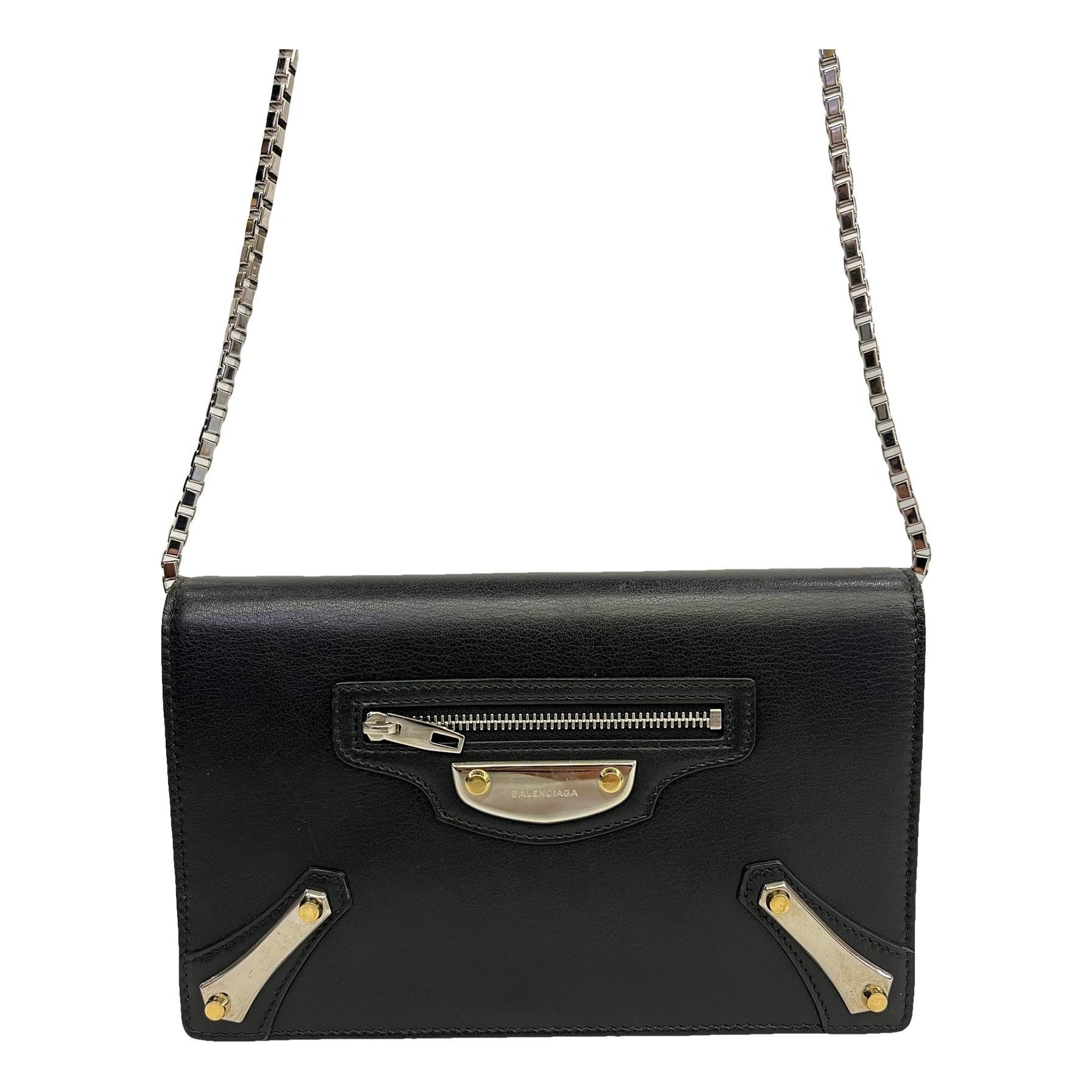 Leather clutch bag