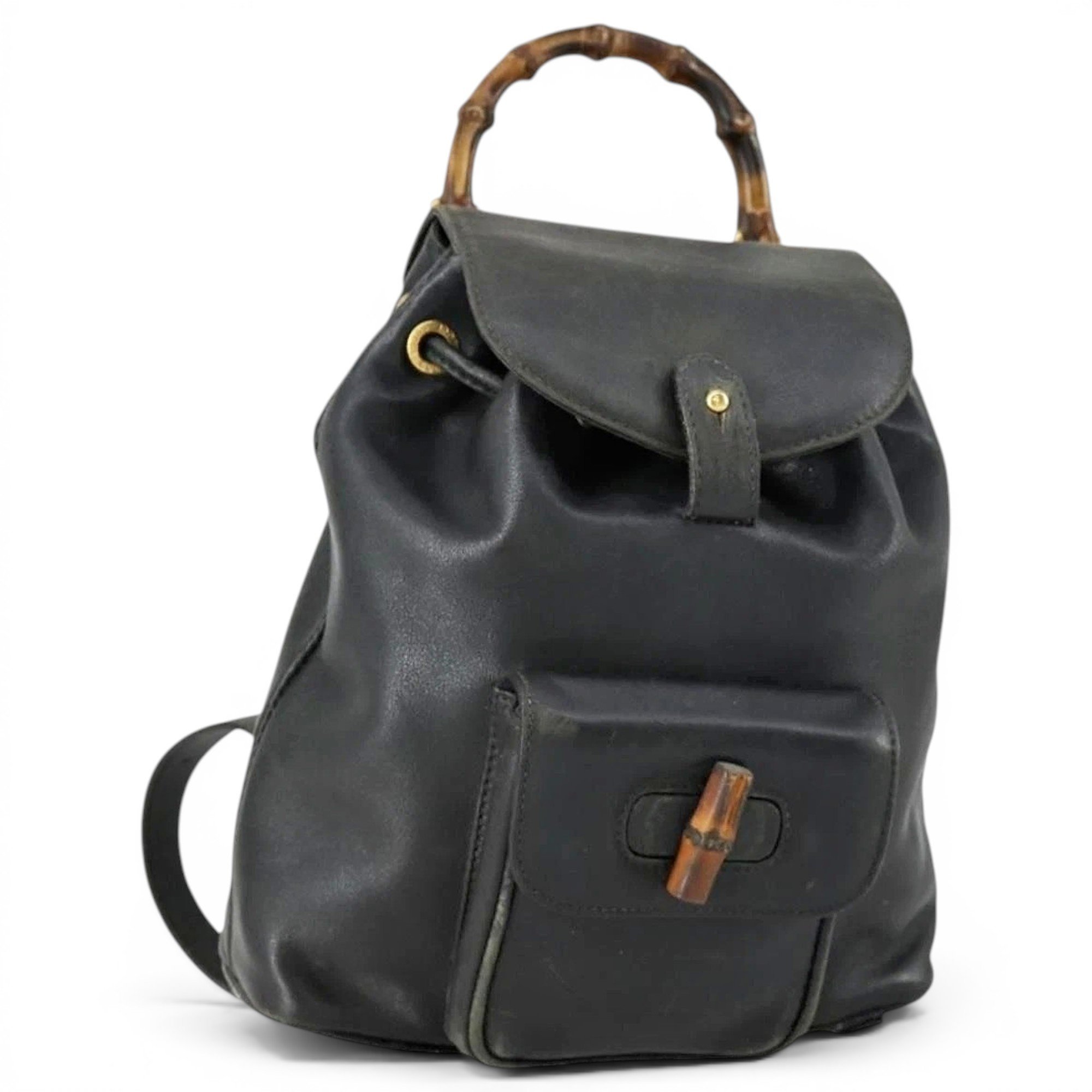 Leather backpack