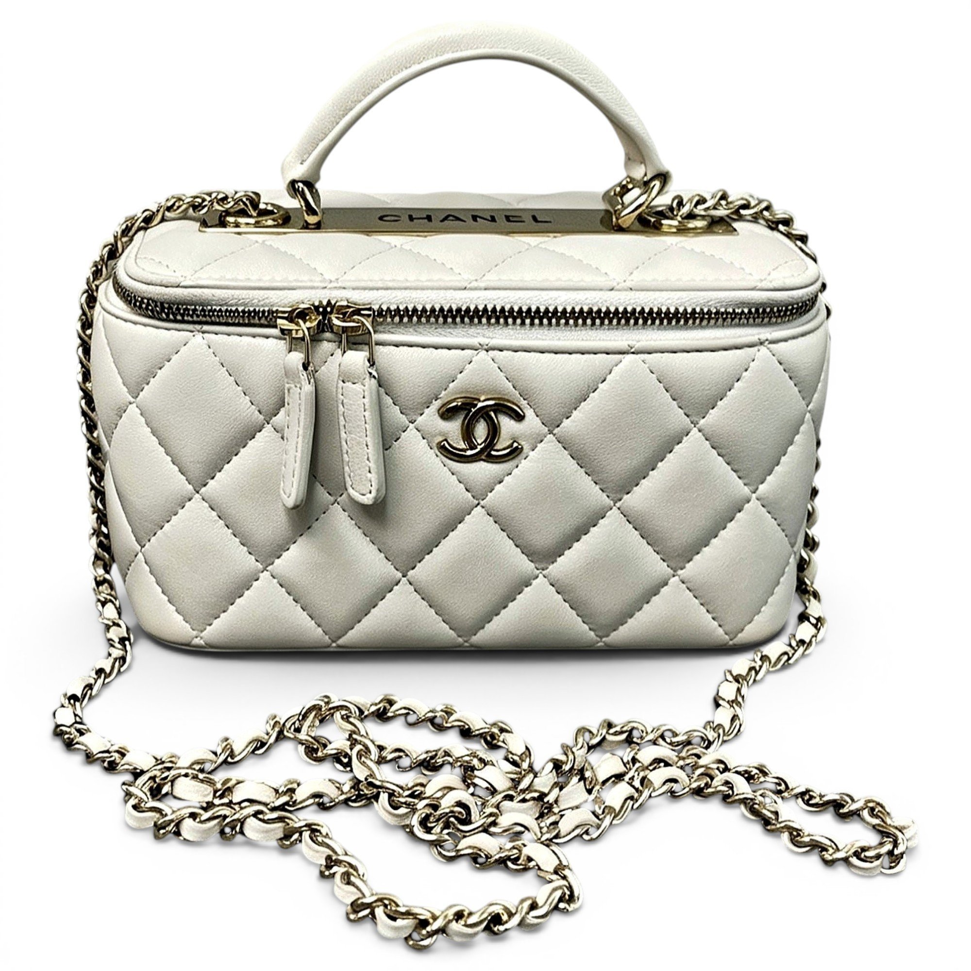 Trendy CC Vanity leather handbag