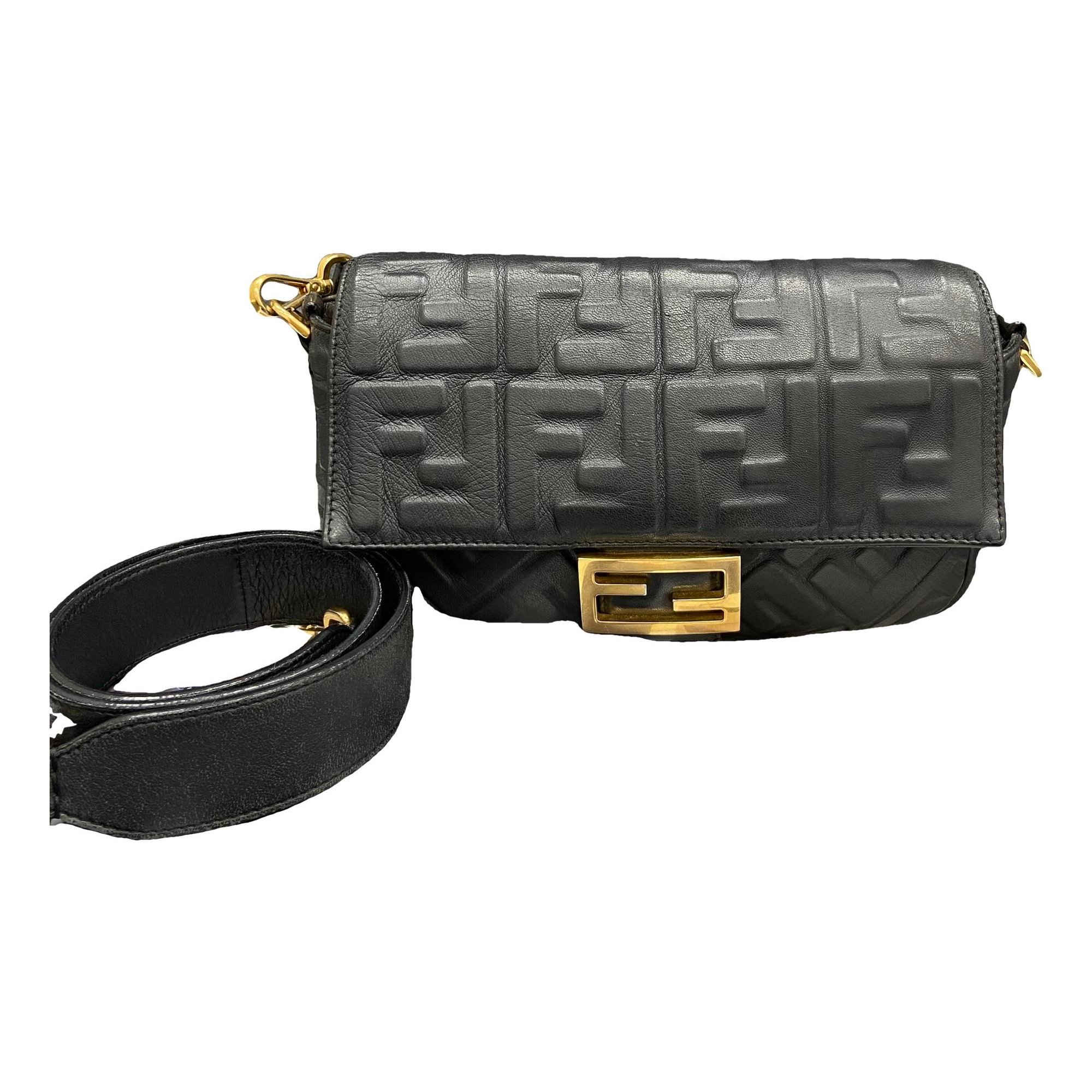 Baguette leather handbag