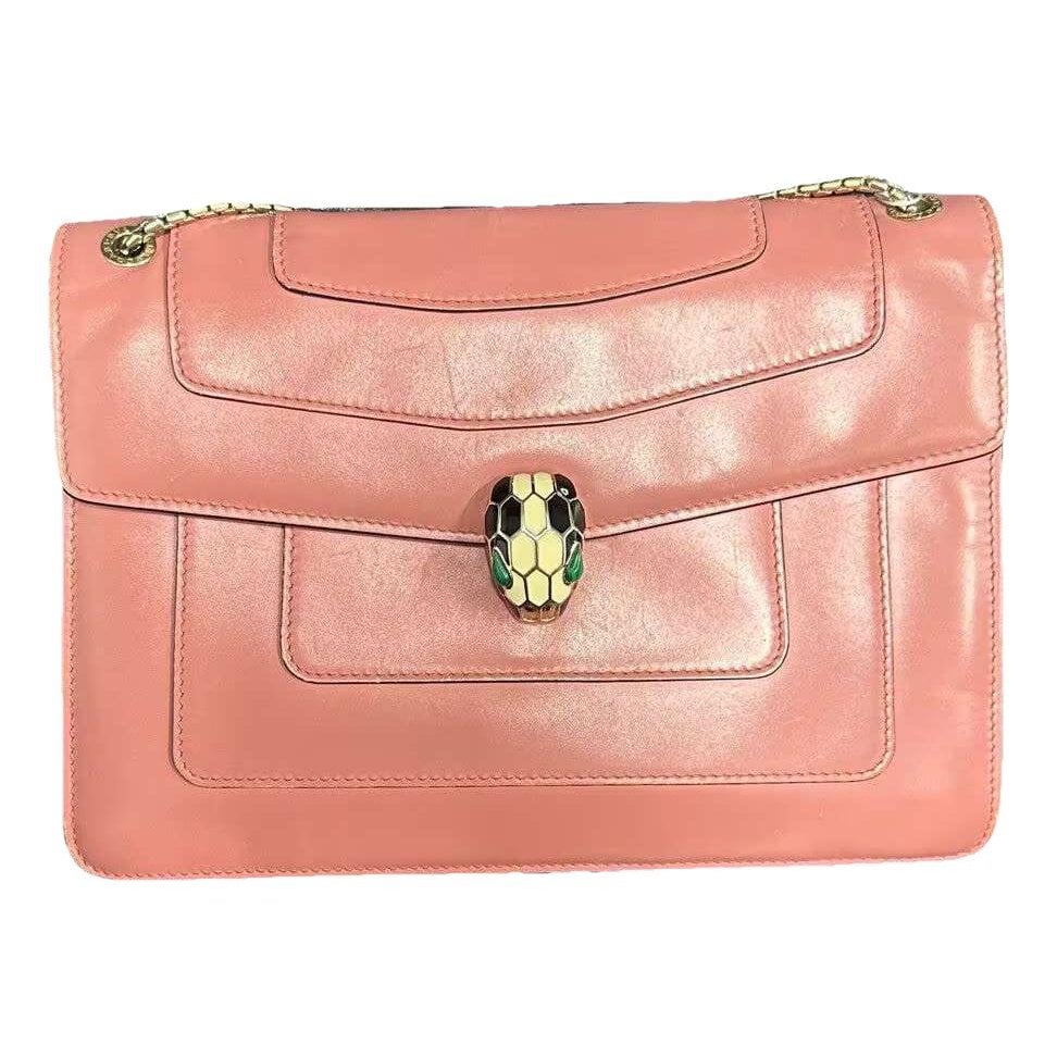 Serpenti leather handbag