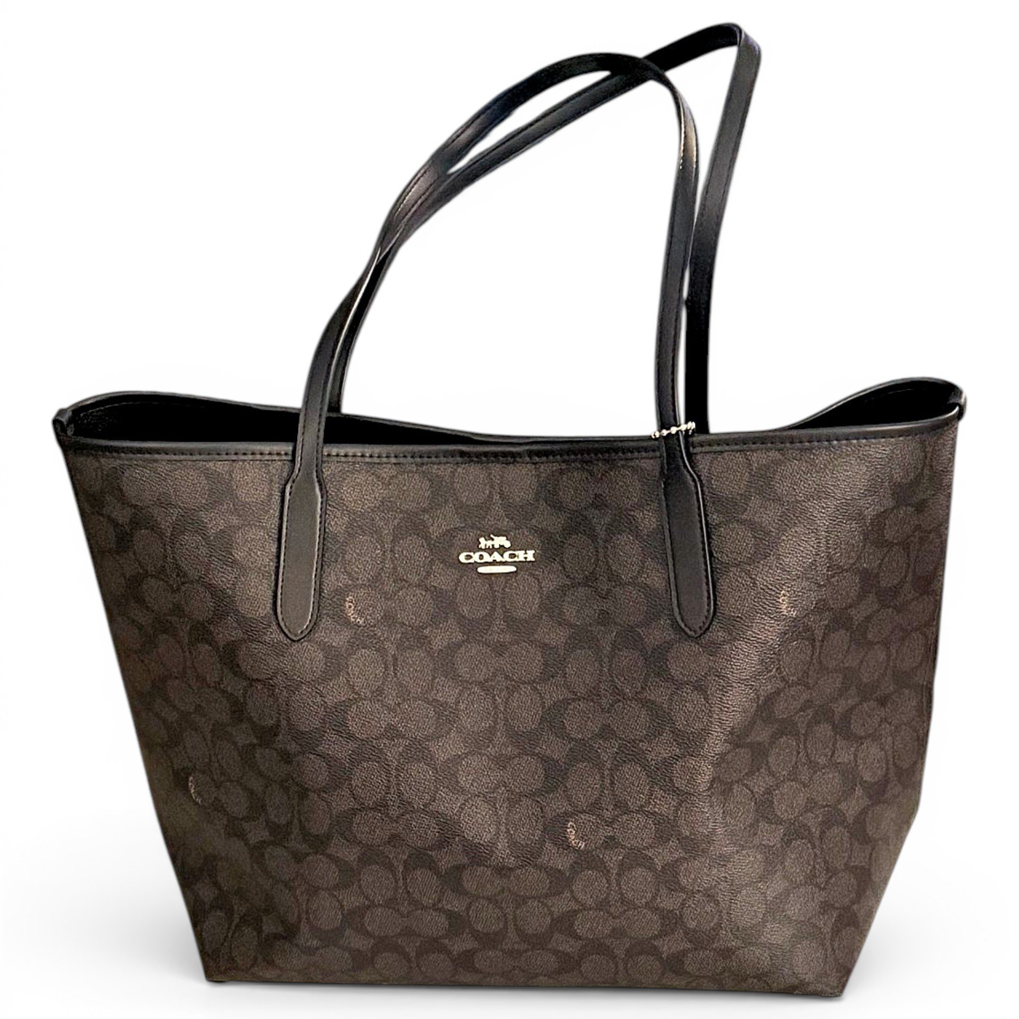 CITY ZIP TOTE leather tote