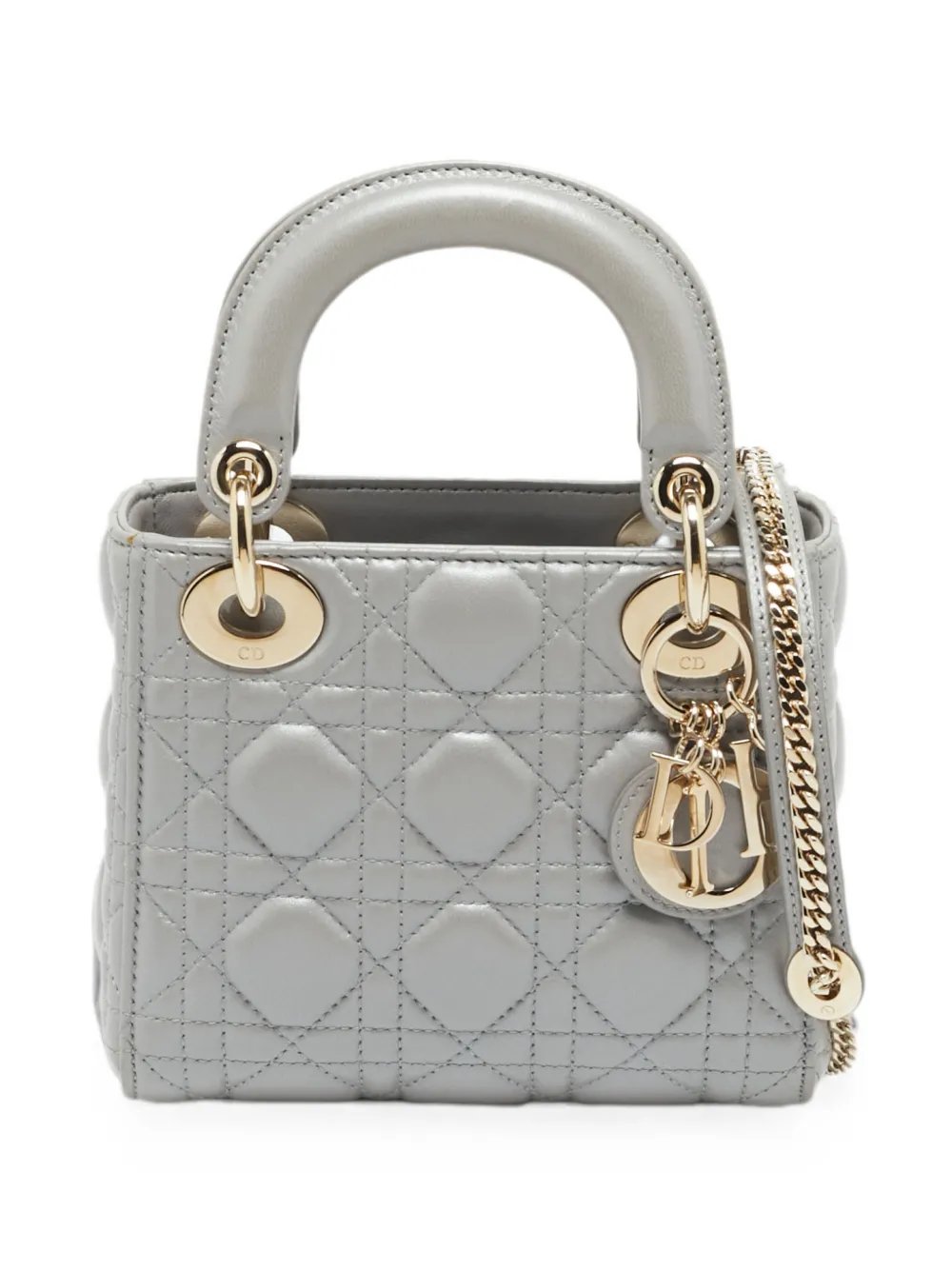 2017 mini Lady Dior Cannage tote bag