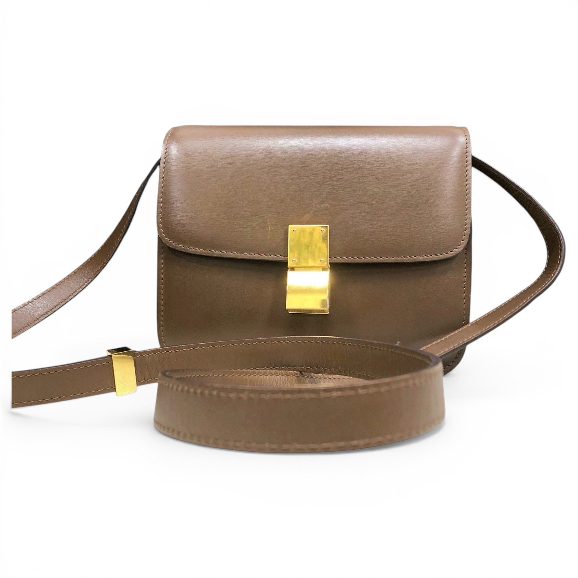 Classic leather crossbody bag