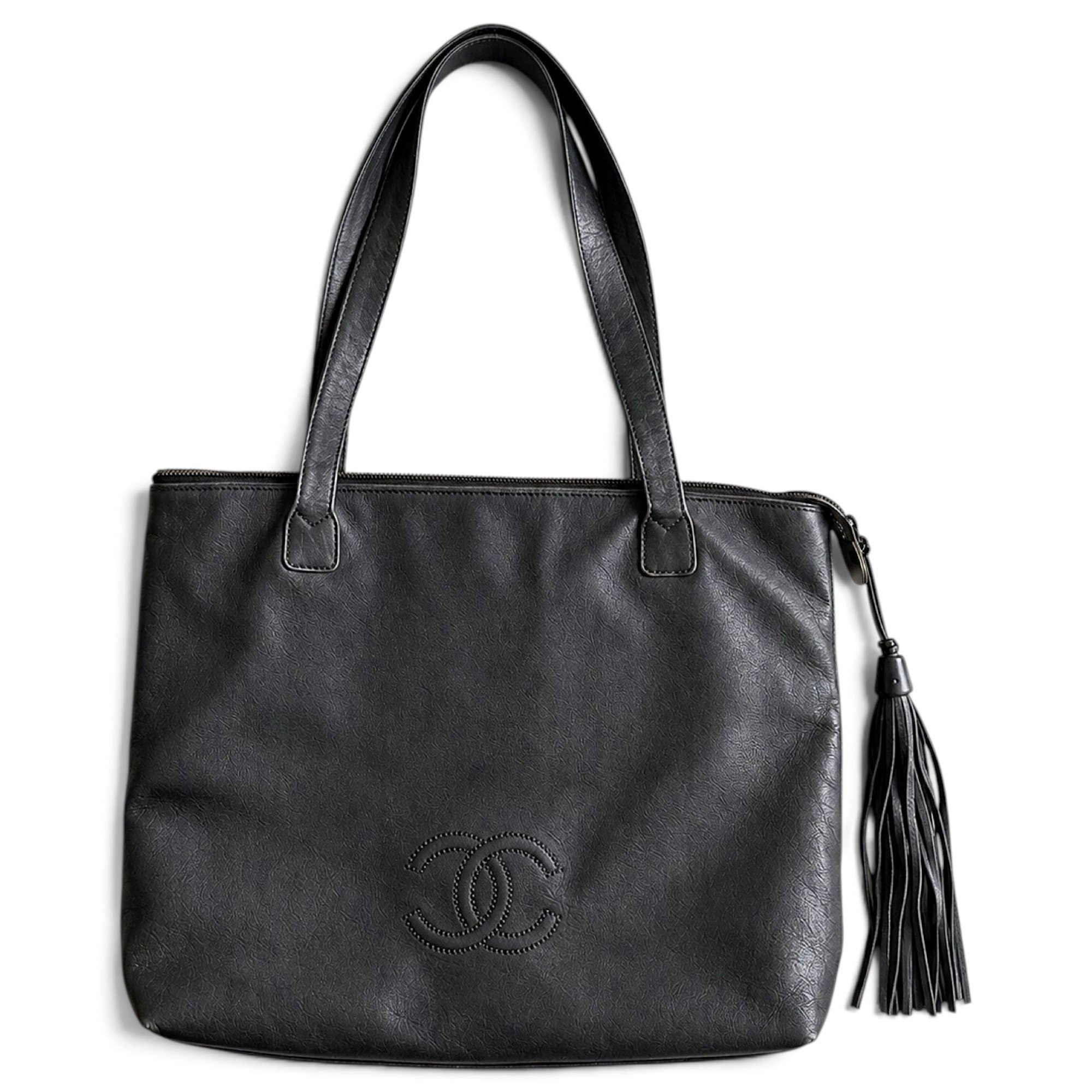 Leather tote