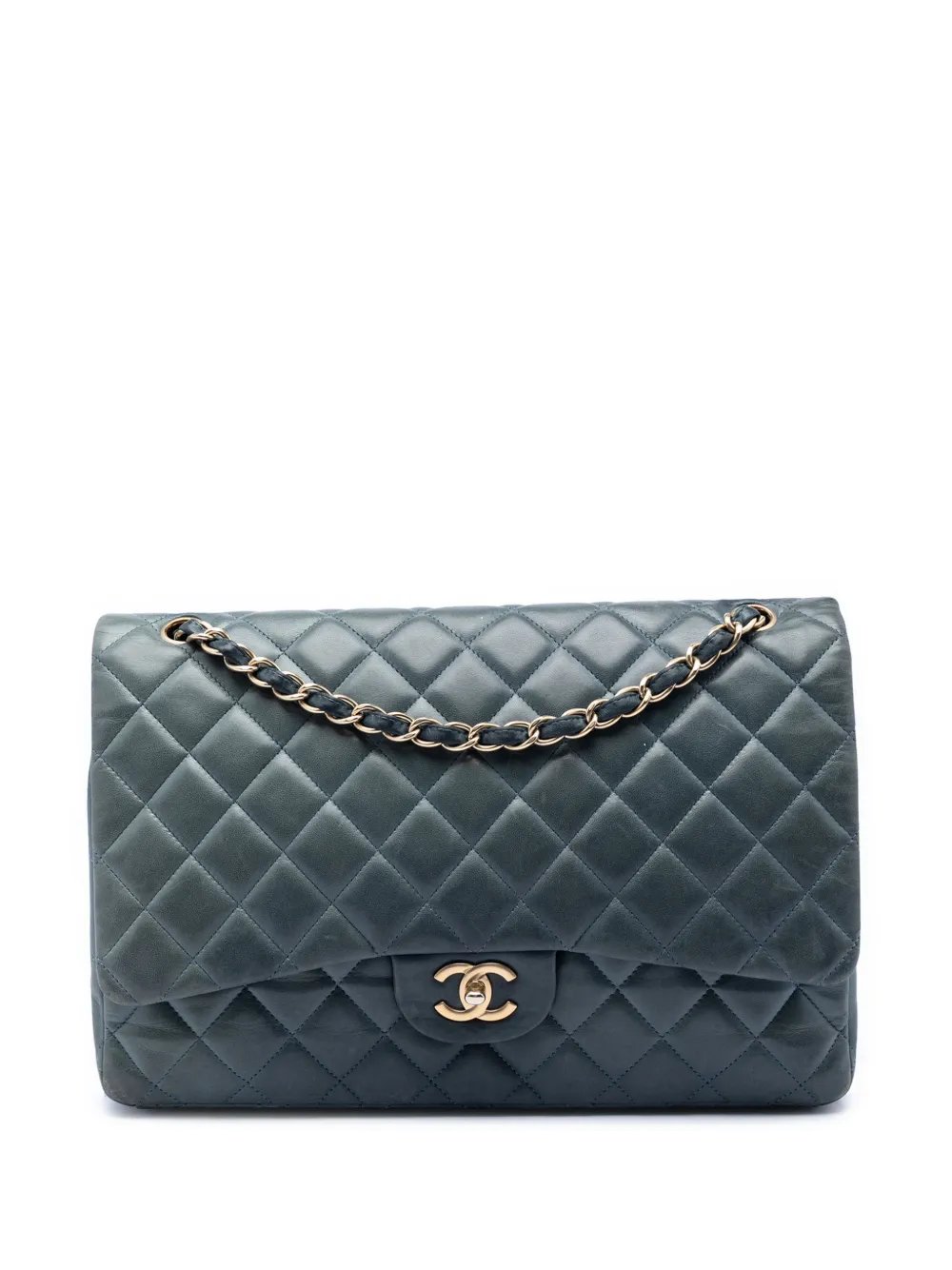 2009-2010 Maxi Classic Lambskin Single Flap shoulder bag