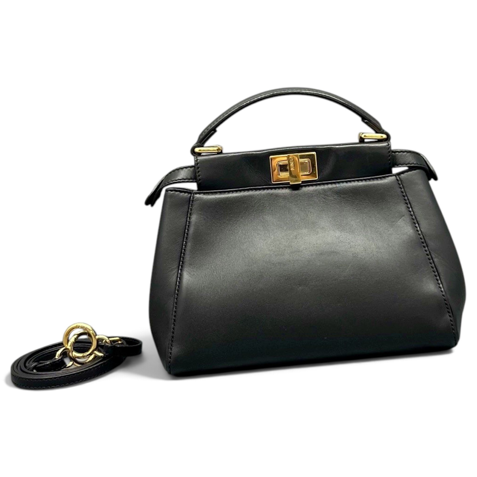 Peekaboo leather handbag