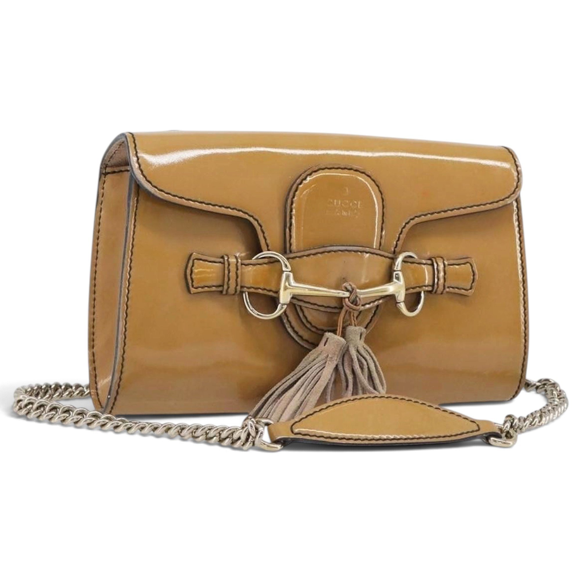 Horsebit Chain leather handbag