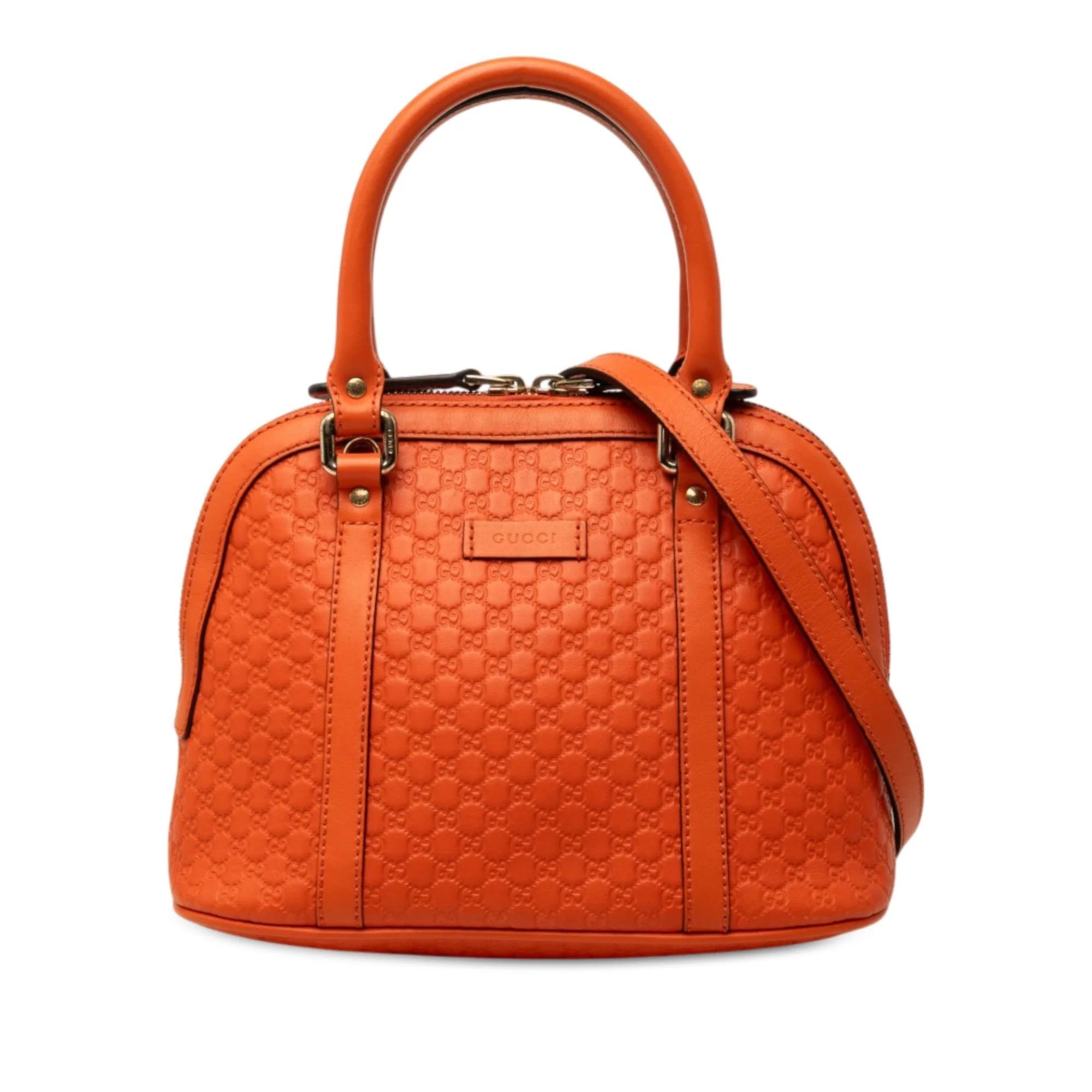 Dôme leather satchel