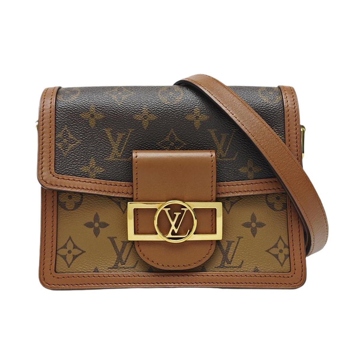 Dauphine leather handbag