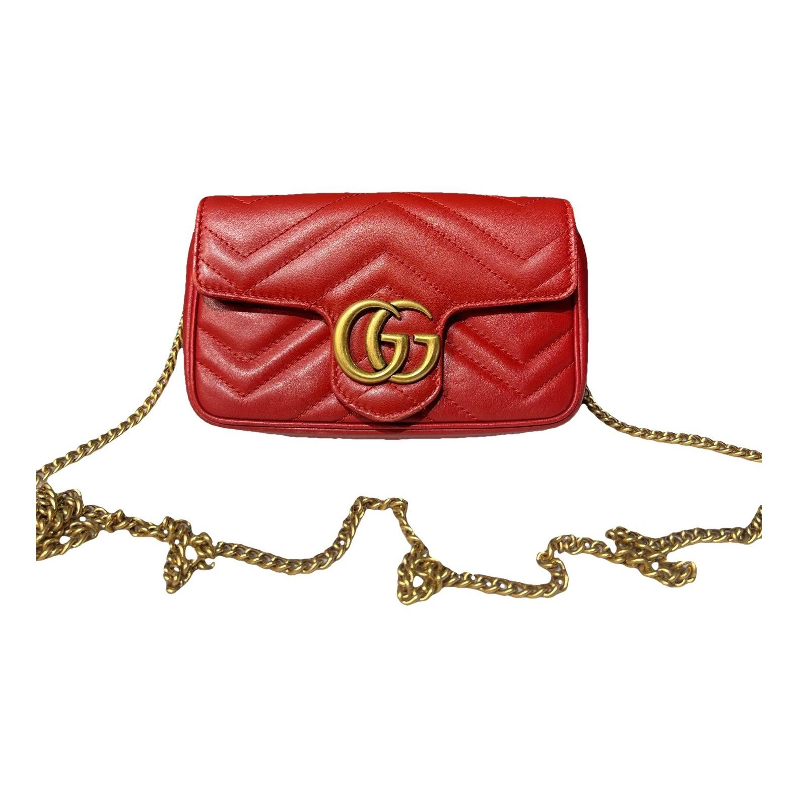GG Marmont Chain leather handbag