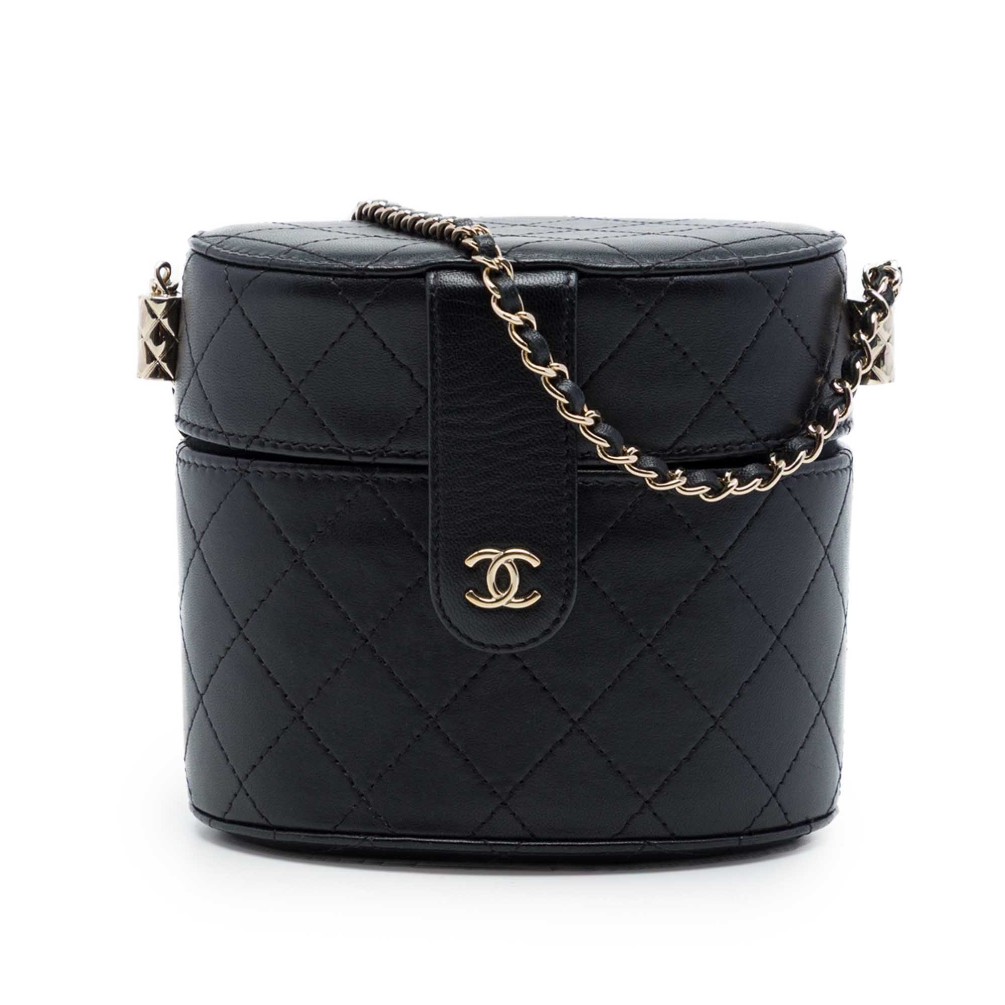 Vanity pony-style calfskin handbag