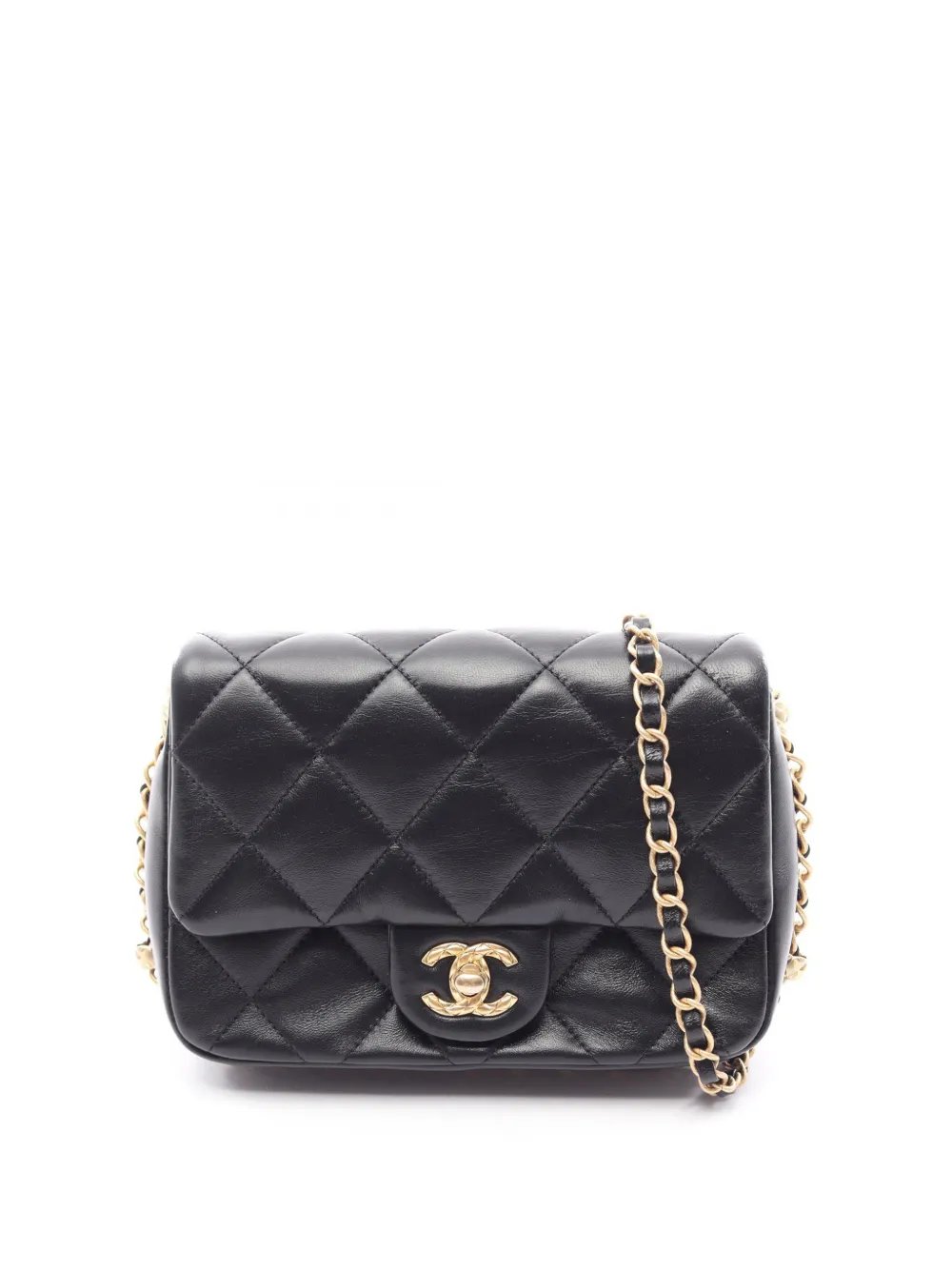 2021-2026 Mini Square Lambskin Single Flap crossbody bag
