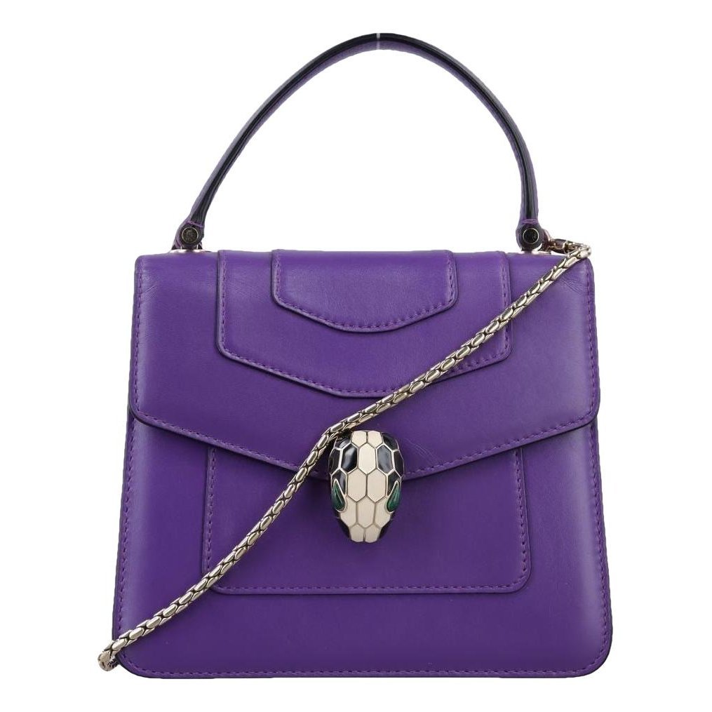 Serpenti leather handbag