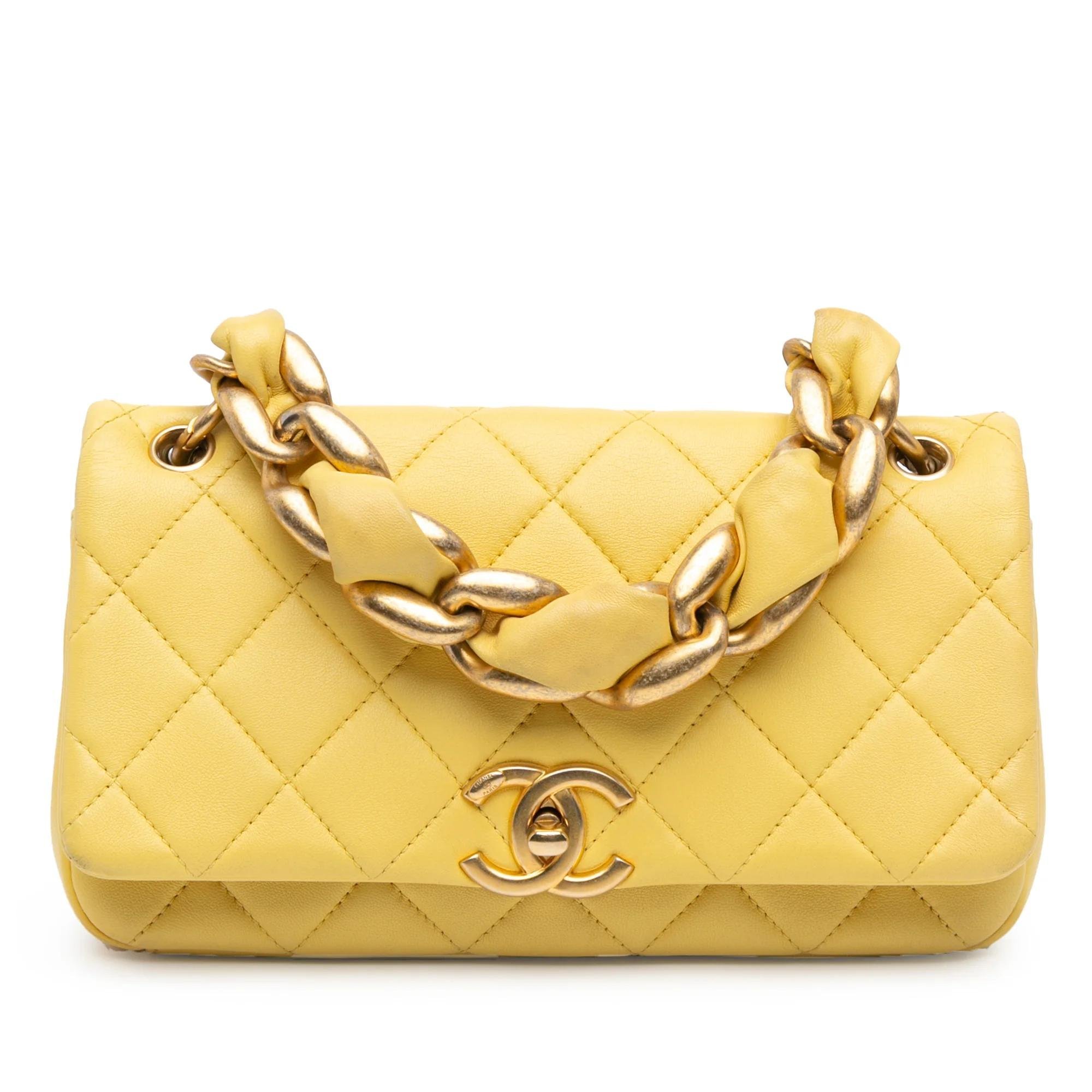 Wallet On Chain Boy Half Flap leather handbag