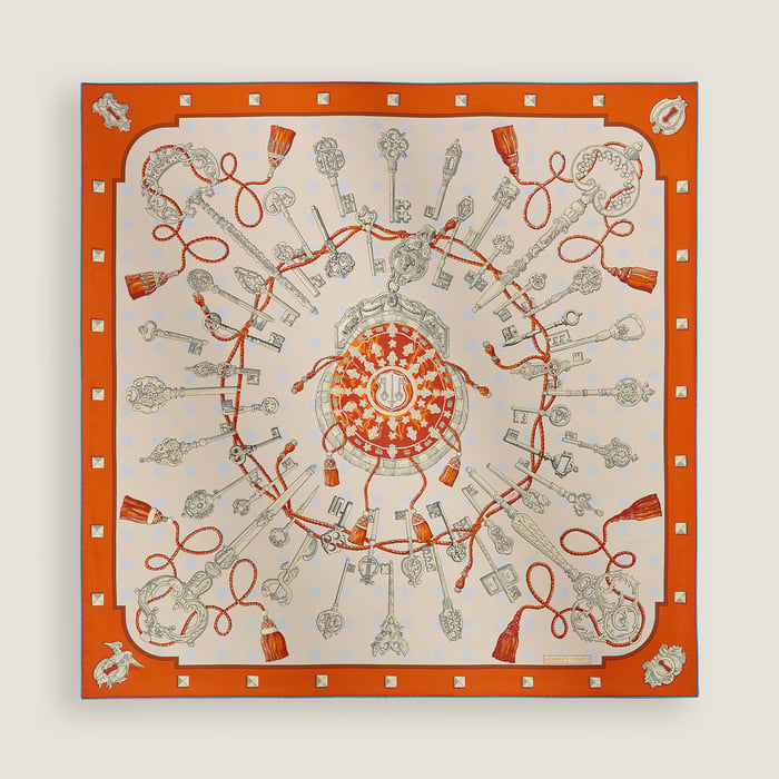 Les Cles Double Face Scarf 90