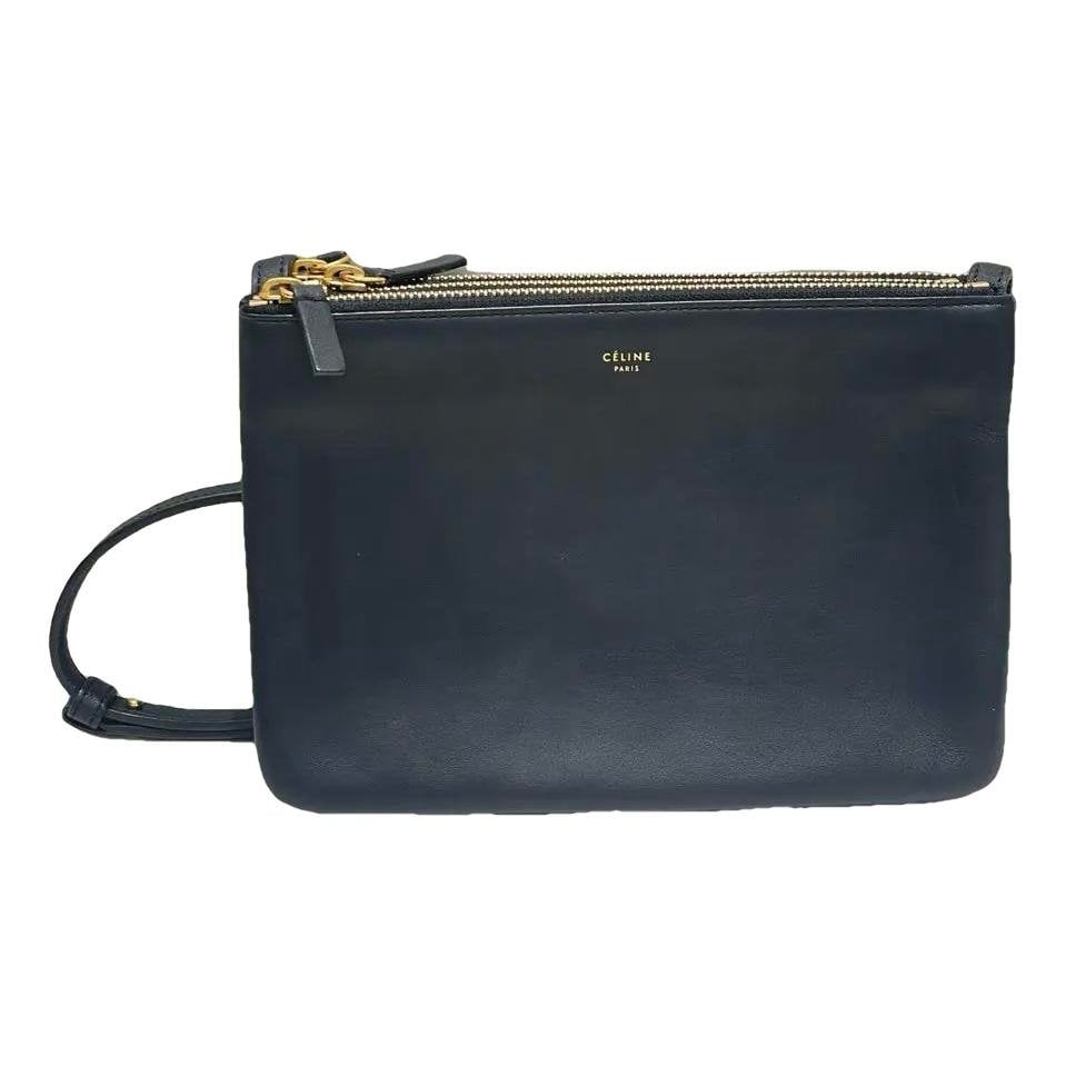 Trio leather crossbody bag